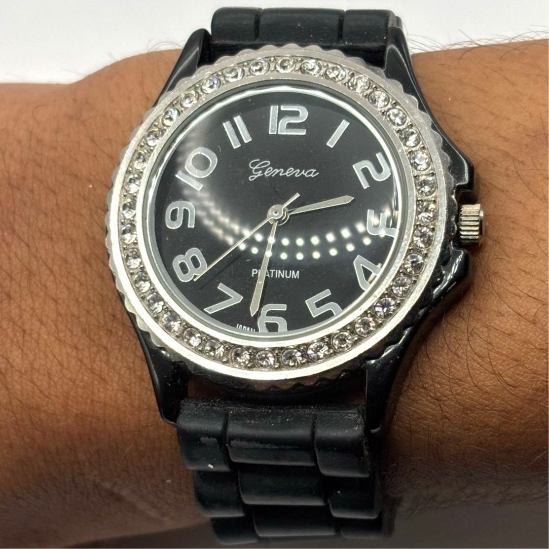 Other Silver & Black Men's Watch Size ONE SIZE - 2 Thumbnail