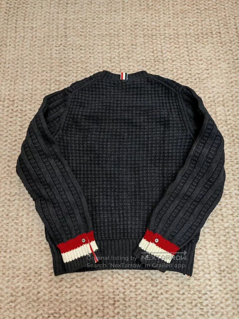 Thom Browne Thom Browne Waffle Knit Sweater Size US L / EU 52-54 / 3 - 2 Thumbnail