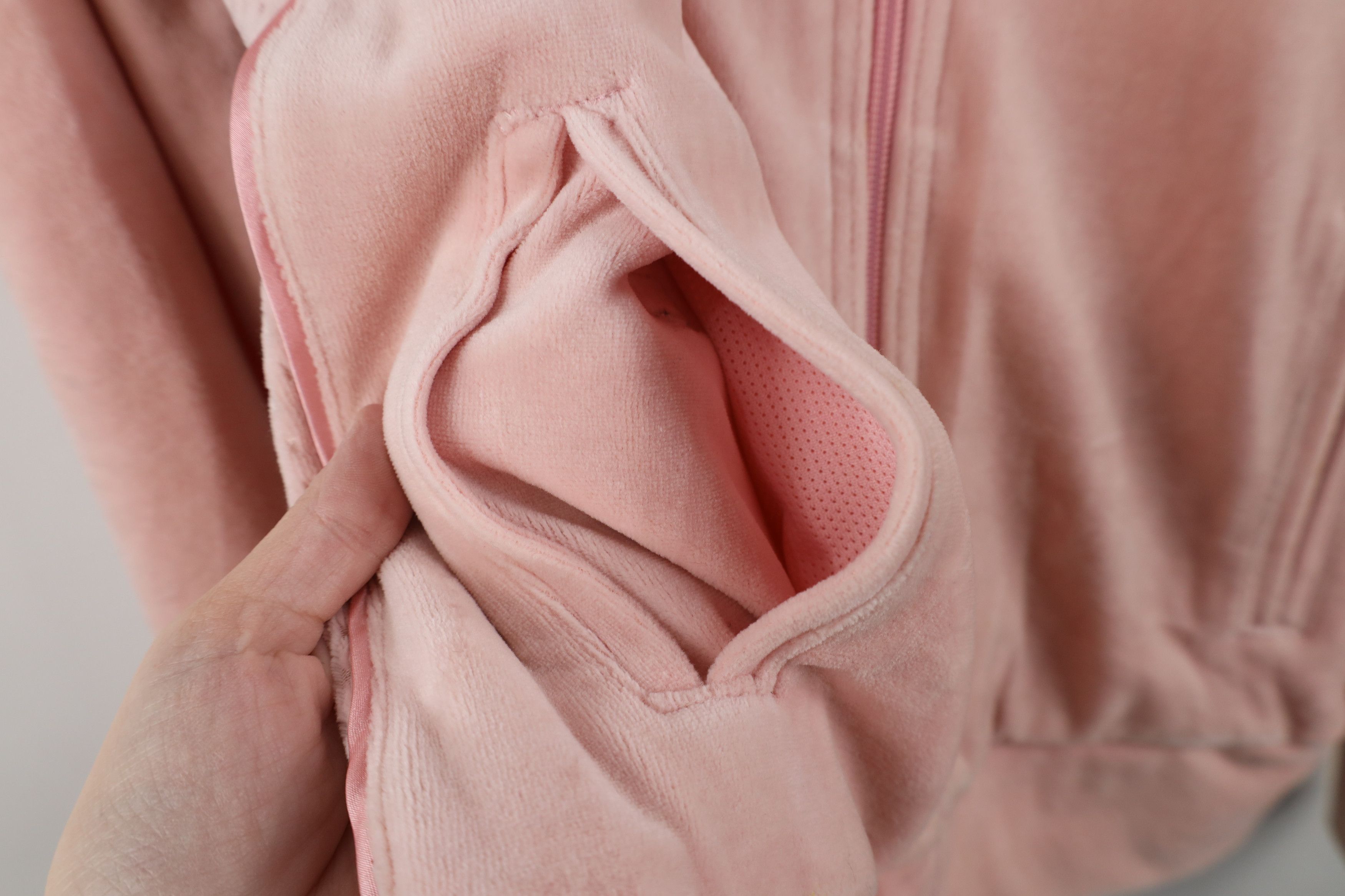 Nike Vintage Y2K Nike Plush Velour Full Zip Track Jacket Pink Size L / US 10 / IT 46 - 7 Thumbnail