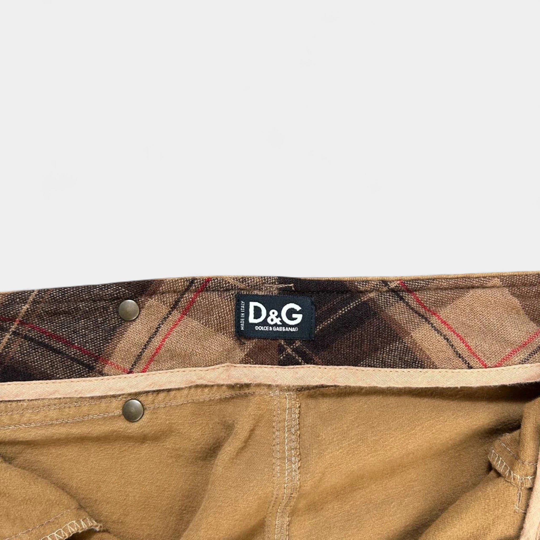 Dolce & Gabbana Dolce & Gabbana Beige Carpenter Pants Size US 31 - 4 Thumbnail