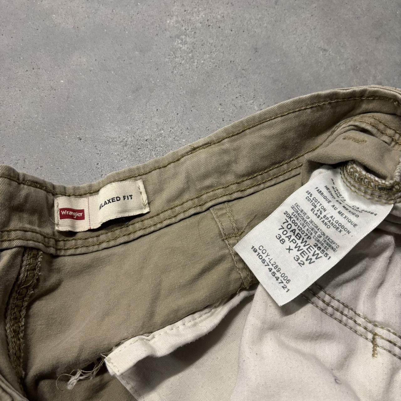 Japanese Brand × Vintage Crazy Vintage Y2K/2000s Baggy Khaki Skater Style Cargo Pants! Size US 38 / EU 54 - 8 Thumbnail