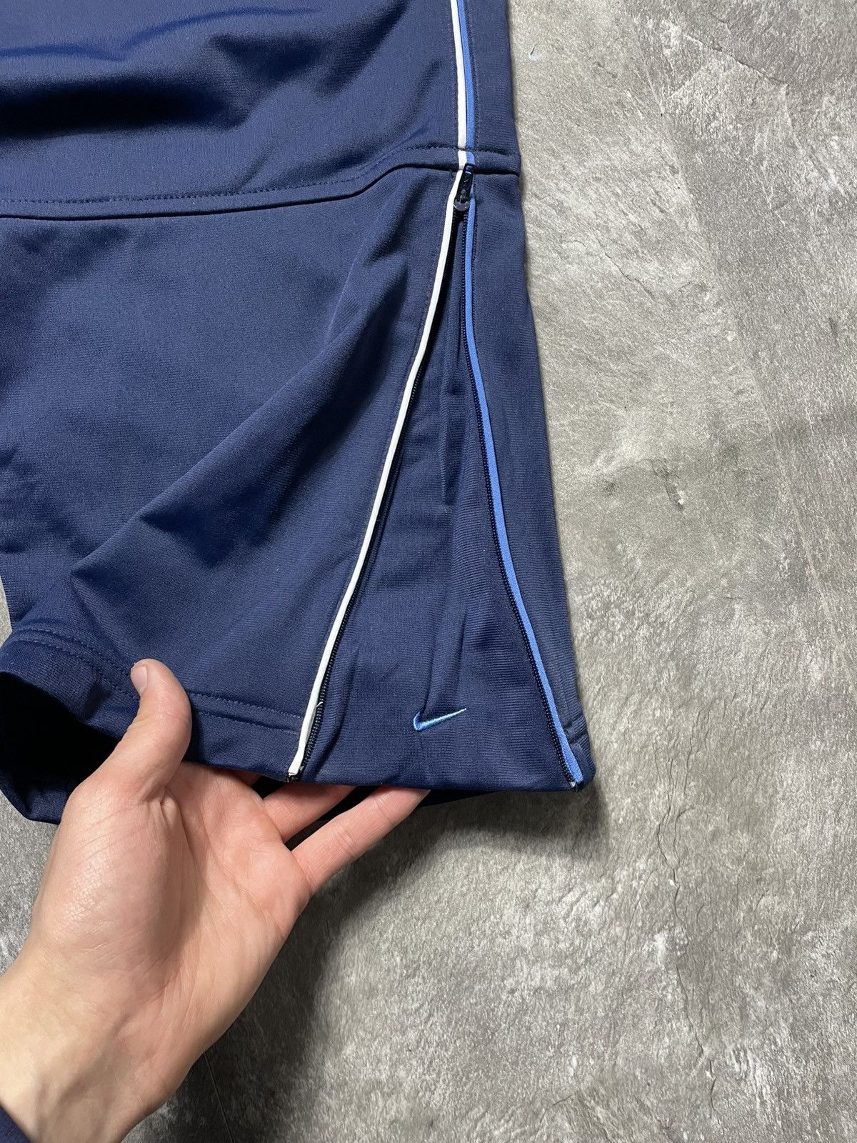 Nike NEW Nike Vintage Track Pants Blue Baggy Y2K Double Swoosh Size US 36 / EU 52 - 4 Thumbnail