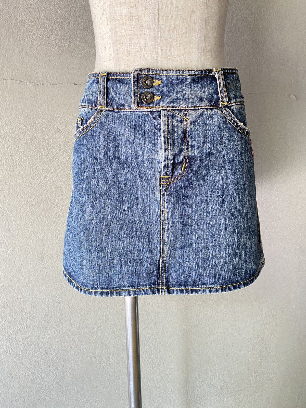 Von Dutch Von Dutch Y2K Denim Mini Skirt Size 31" - 11 Thumbnail