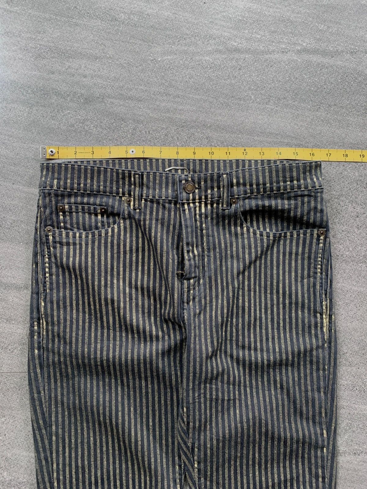 Saint Laurent Paris FREE TAX! Gold Striped Skinny Denim Jeans Size US 32 / EU 48 - 16 Thumbnail