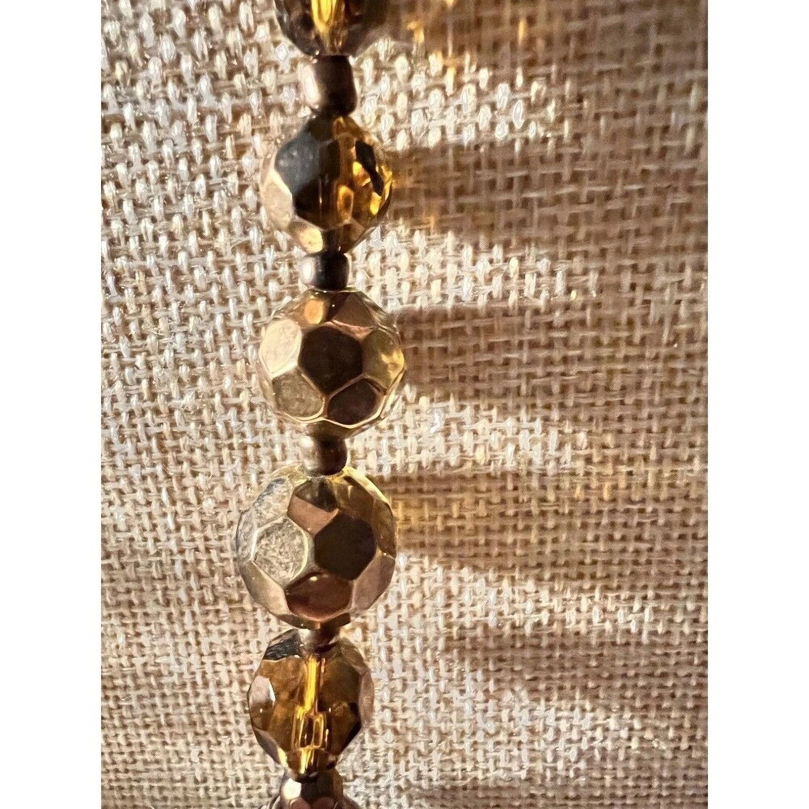 Other Premier Design Aztec Beads Glass & Brass Necklace Size ONE SIZE - 6 Thumbnail