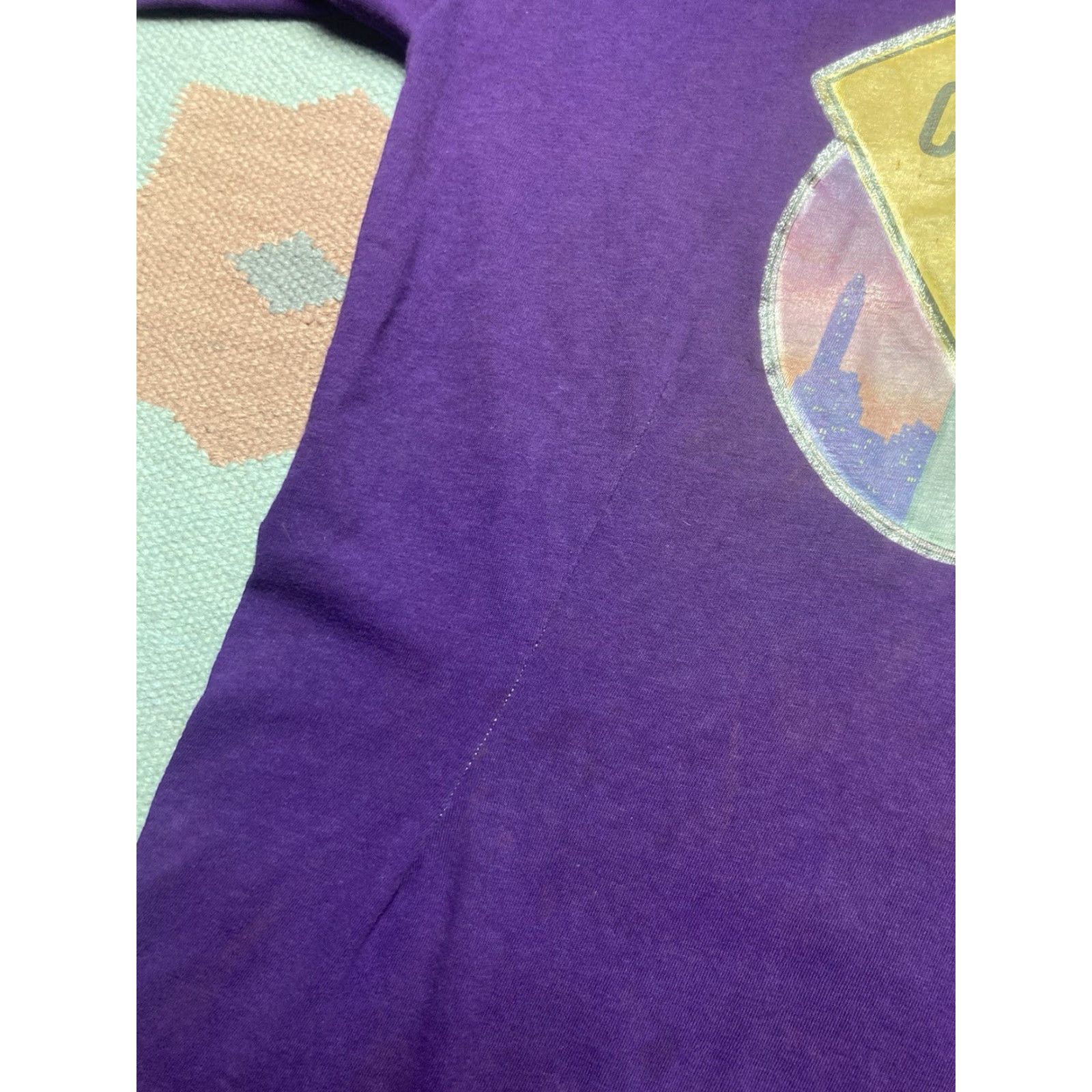 Vintage VINTAGE 80s 90s T Shirt Beer Crossing Drinking Funny Novelty Alcohol Large Mens Purple 80s 90s Beer Crossing T-Shirt Large Mens Size US L / EU 52-54 / 3 - 4 Thumbnail