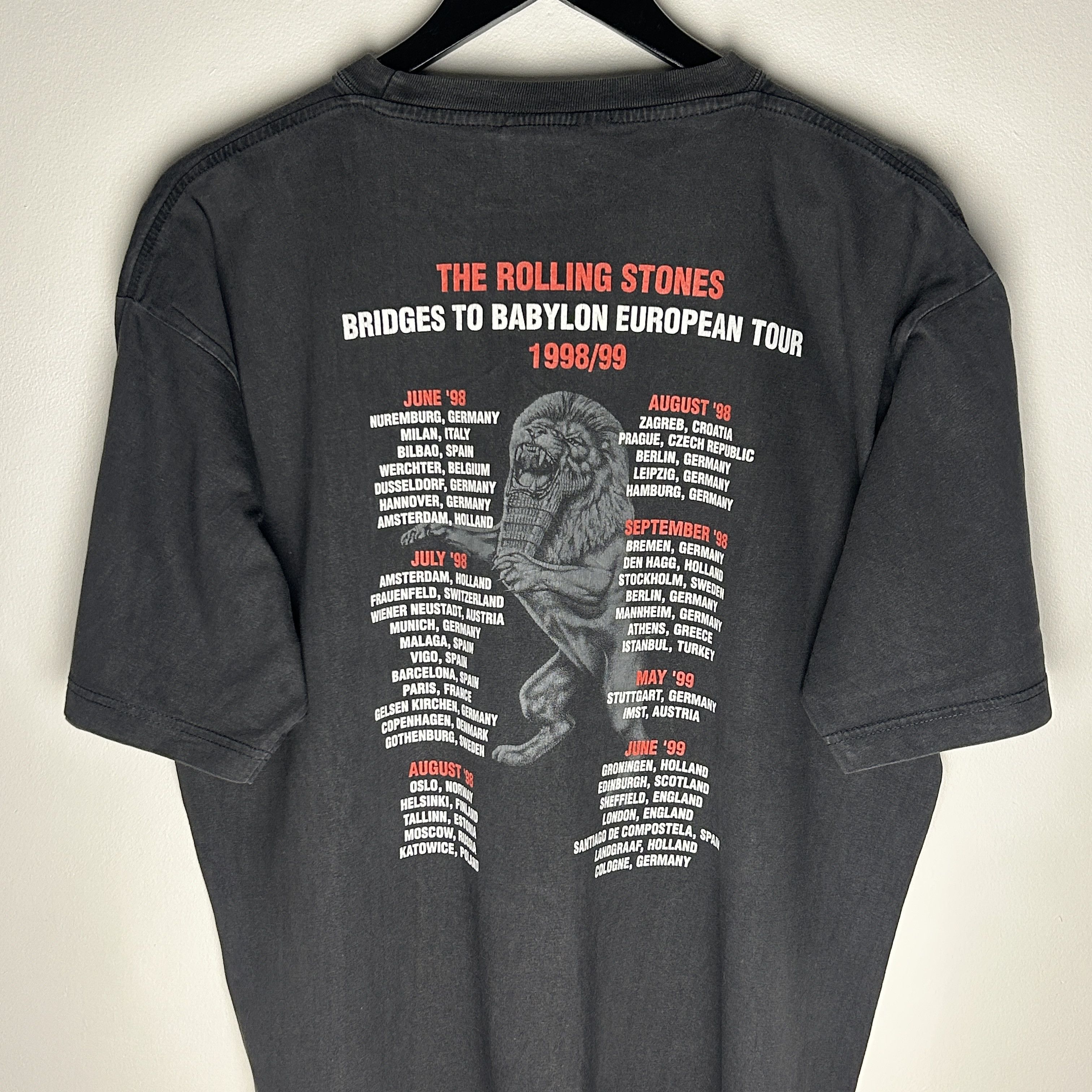Band Tees Vintage Rolling Stones Bridges To Babylon 1999 Band T-shirt Size US XL / EU 56 / 4 - 4 Thumbnail