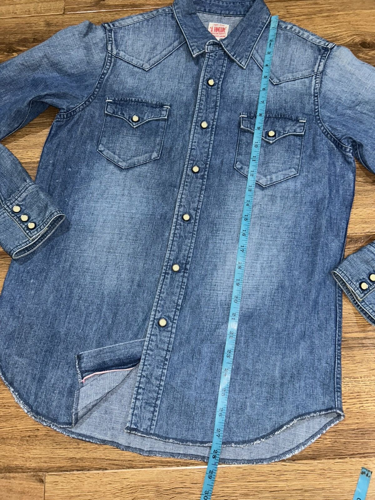 *A VONTADE Selvedge Denim Western Shirt Size US M / EU 48-50 / 2 - 14 Thumbnail