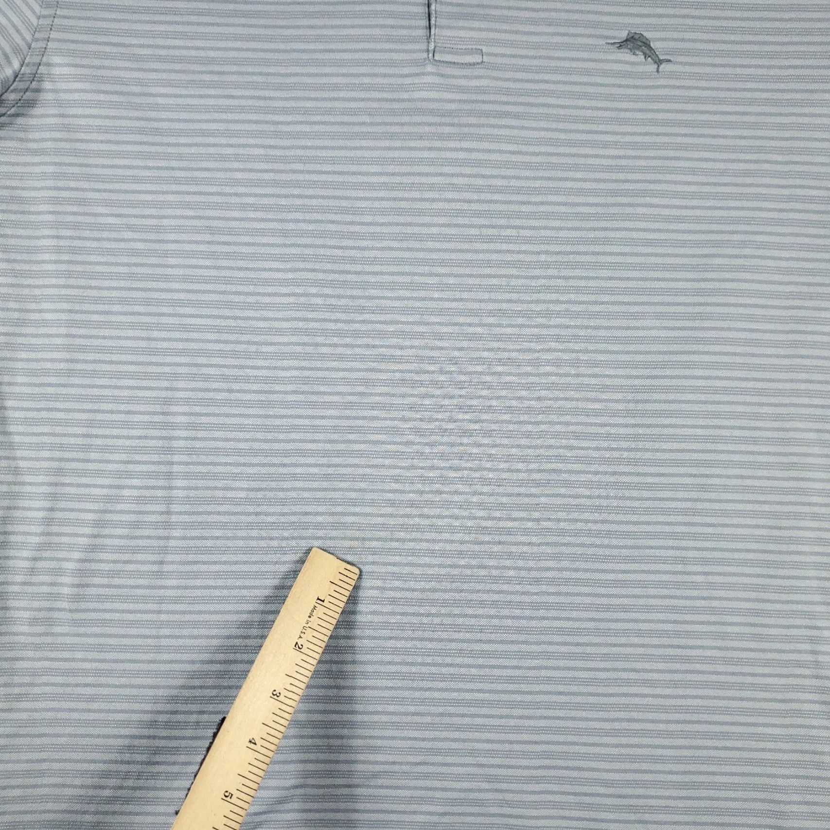 Tommy Bahama Tommy Bahama Gray Striped Polo Shirt Men’s Large Short Sleeve Casual Activewear Size US L / EU 52-54 / 3 - 4 Thumbnail