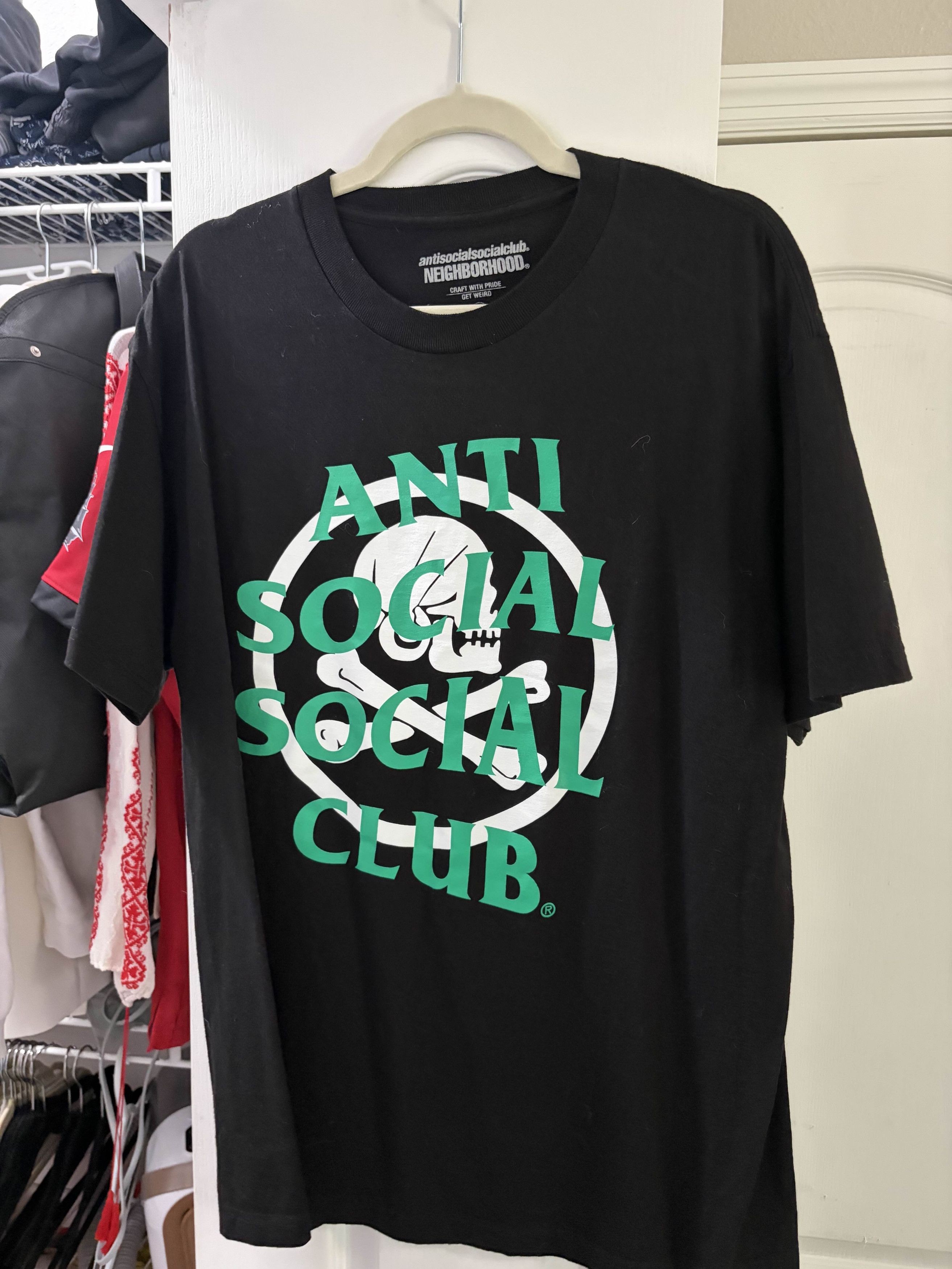 Anti Social Social Club × Neighborhood ASSC x Neighborhood Black Tee Size US L / EU 52-54 / 3 - 1 Thumbnail