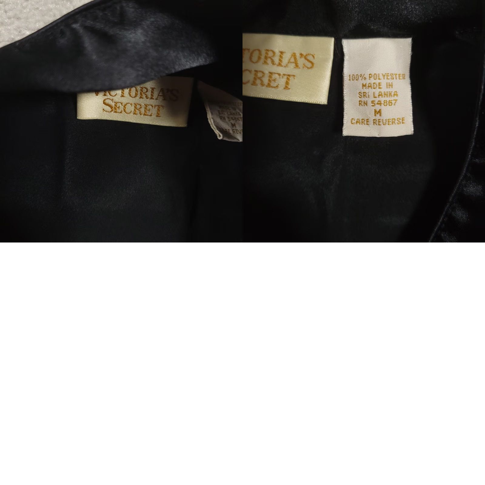 Victoria's Secret VINTAGE Victoria's Secret Sleep Shirt Black Pajama Top Size Medium Shirt Womens 3/4 Sleeve Collared Button Logo Polyester Lightweight Size M / US 6-8 / IT 42-44 - 8 Thumbnail