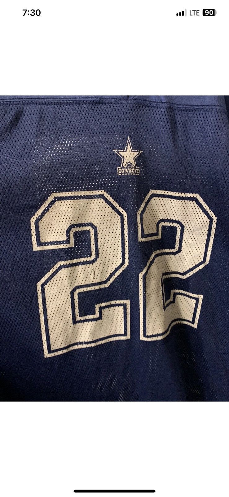 Reebok Reebok men sz 2XL Dallas Cowboys Emmitt Smith blue NFL Size US XXL / EU 58 / 5 - 9 Thumbnail