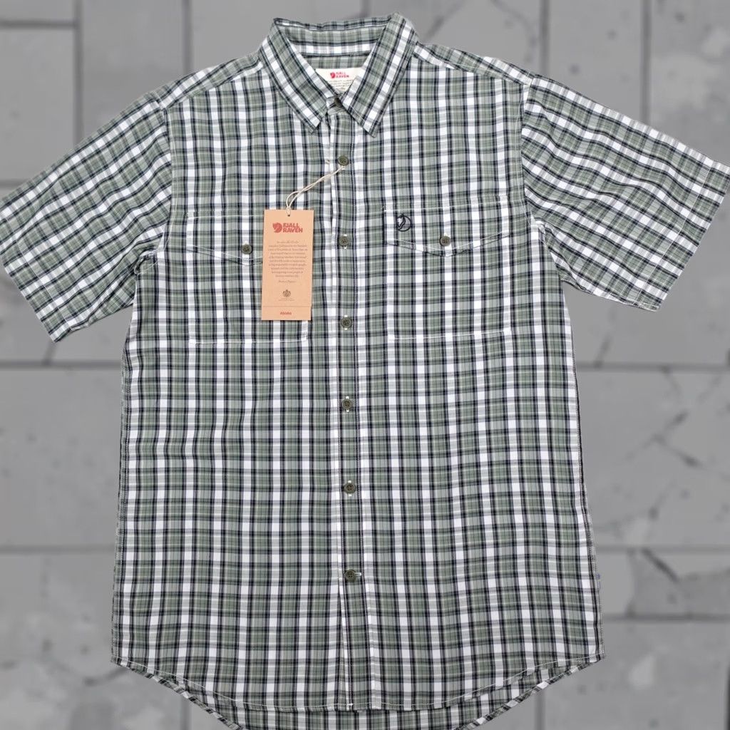 Cool Shirtz Fjallraven Abisko Cool Shirt Short Sleeve Plaid Lyocell Mens Size S Multicolor Patina Green Casual Outdoor Size US S / EU 44-46 / 1 - 1 Thumbnail