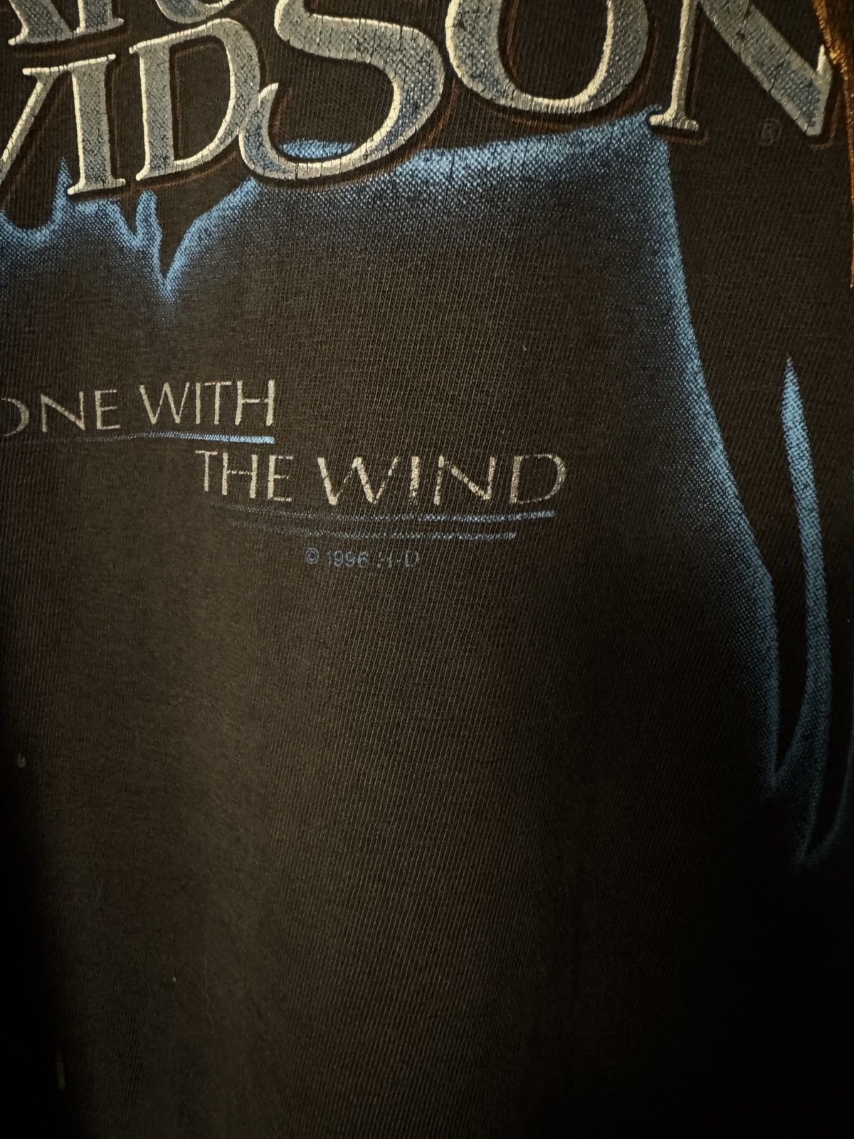 Harley Davidson × Vintage VINTAGE HARLEY DAVIDSON EAGLE ONE WITH THE WIND FADED 1996 Size US XXL / EU 58 / 5 - 3 Thumbnail