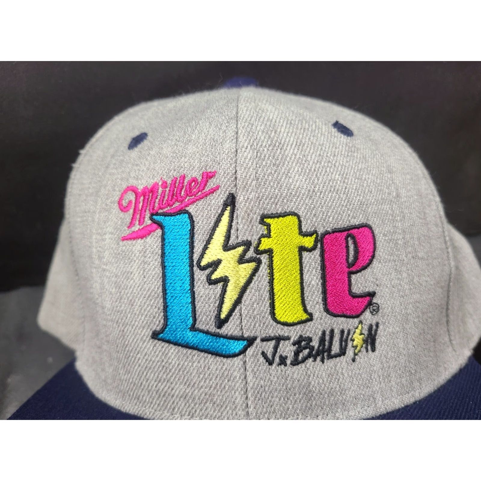 Vintage MILLER LITE Beer J. Balvin Latin Music Snapback Limit Edition Promo Cap Hat Size ONE SIZE - 2 Thumbnail