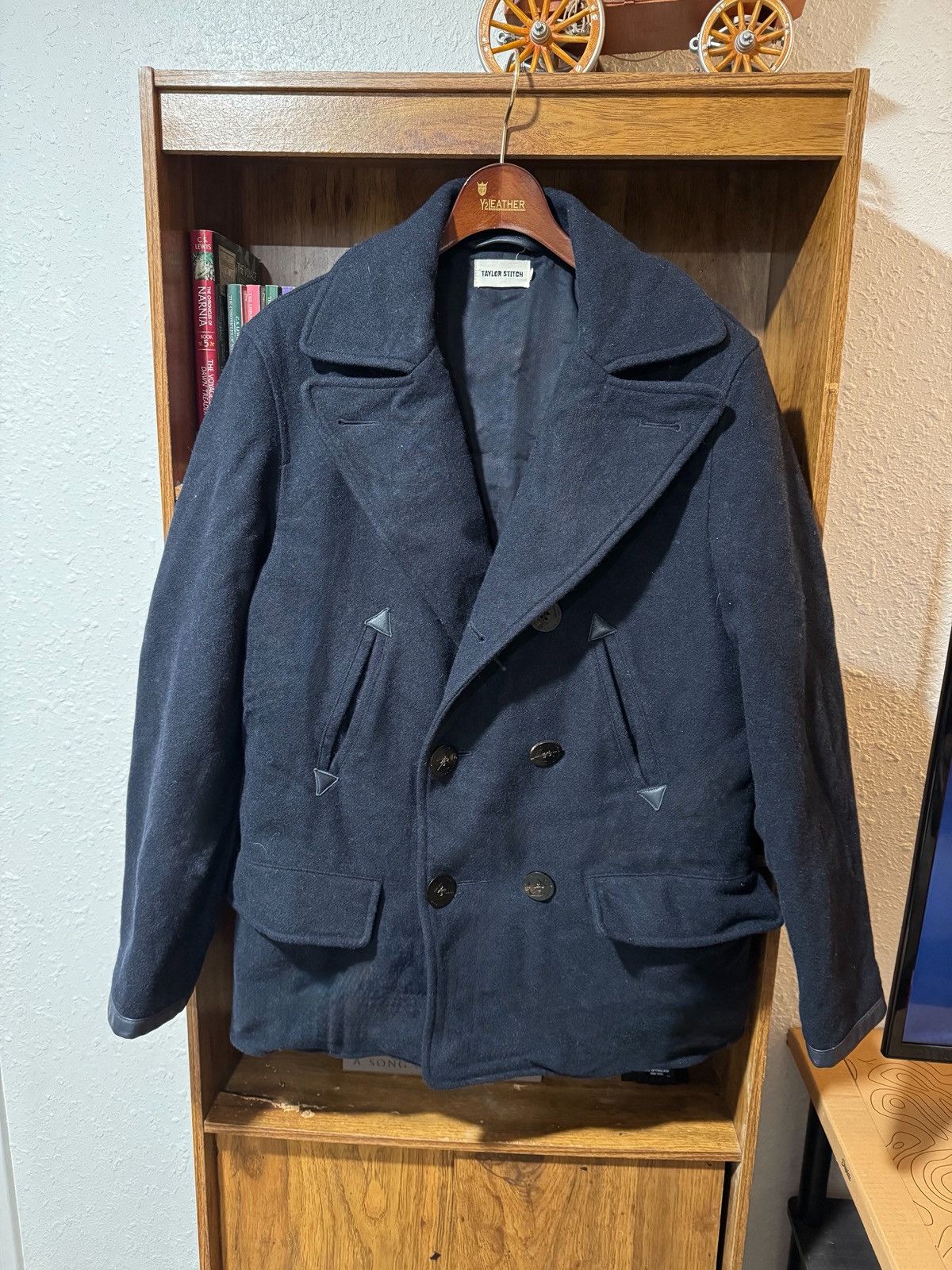 Taylor Stitch Taylor Stitch The Mendocino Pea Coat in Navy Wool M/40 Size US M / EU 48-50 / 2 - 1 Thumbnail