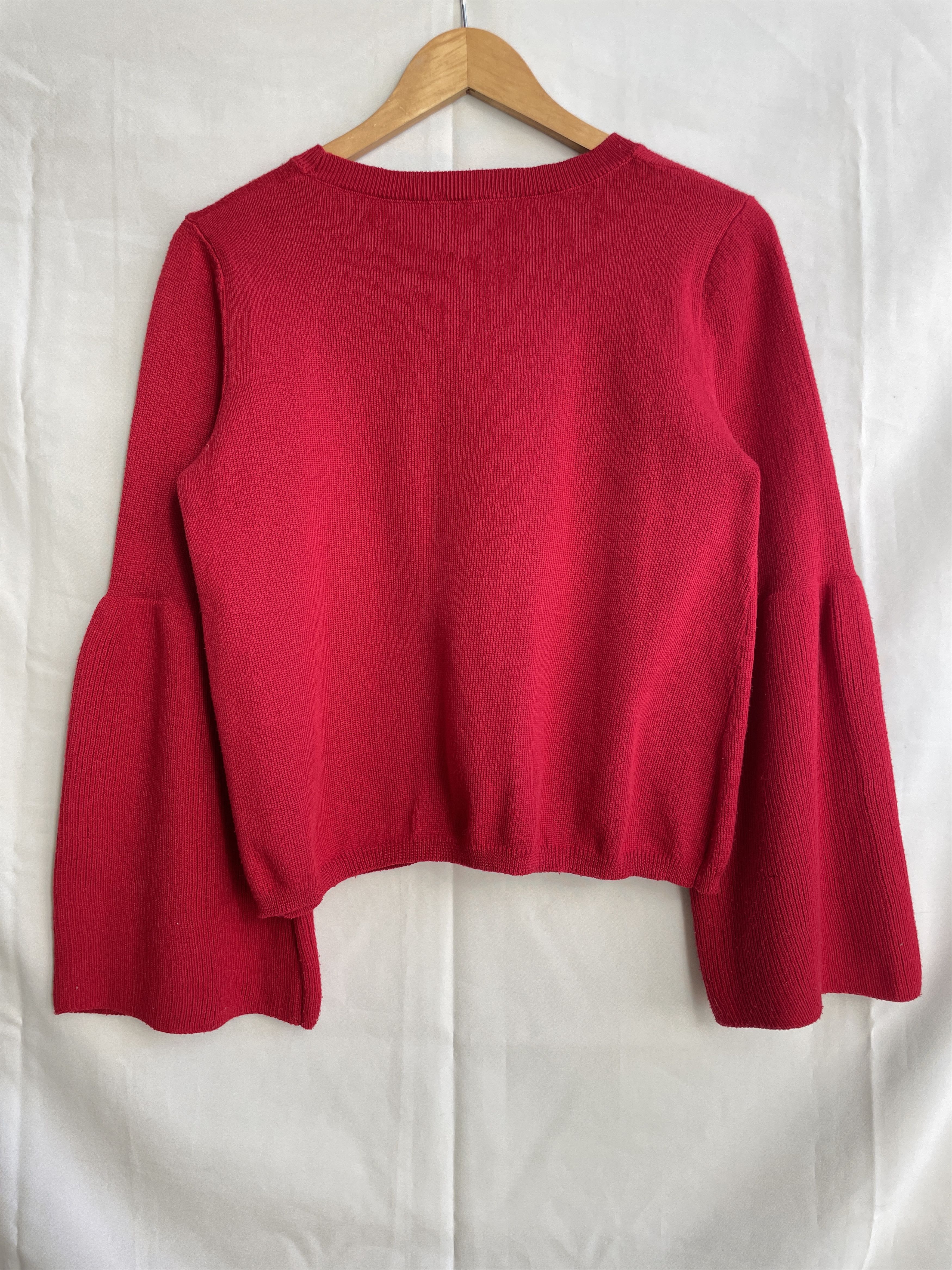 Cop Copine Cop Copine Bell Sleeve Rib Knit Sweater Size M Size M / US 6-8 / IT 42-44 - 2 Thumbnail