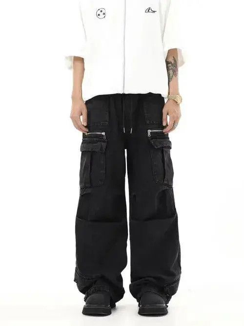 Jean Koizumi x Ayano Cargo Baggy Wide Leg Denim Jeans Size US 32 / EU 48 - 4 Thumbnail