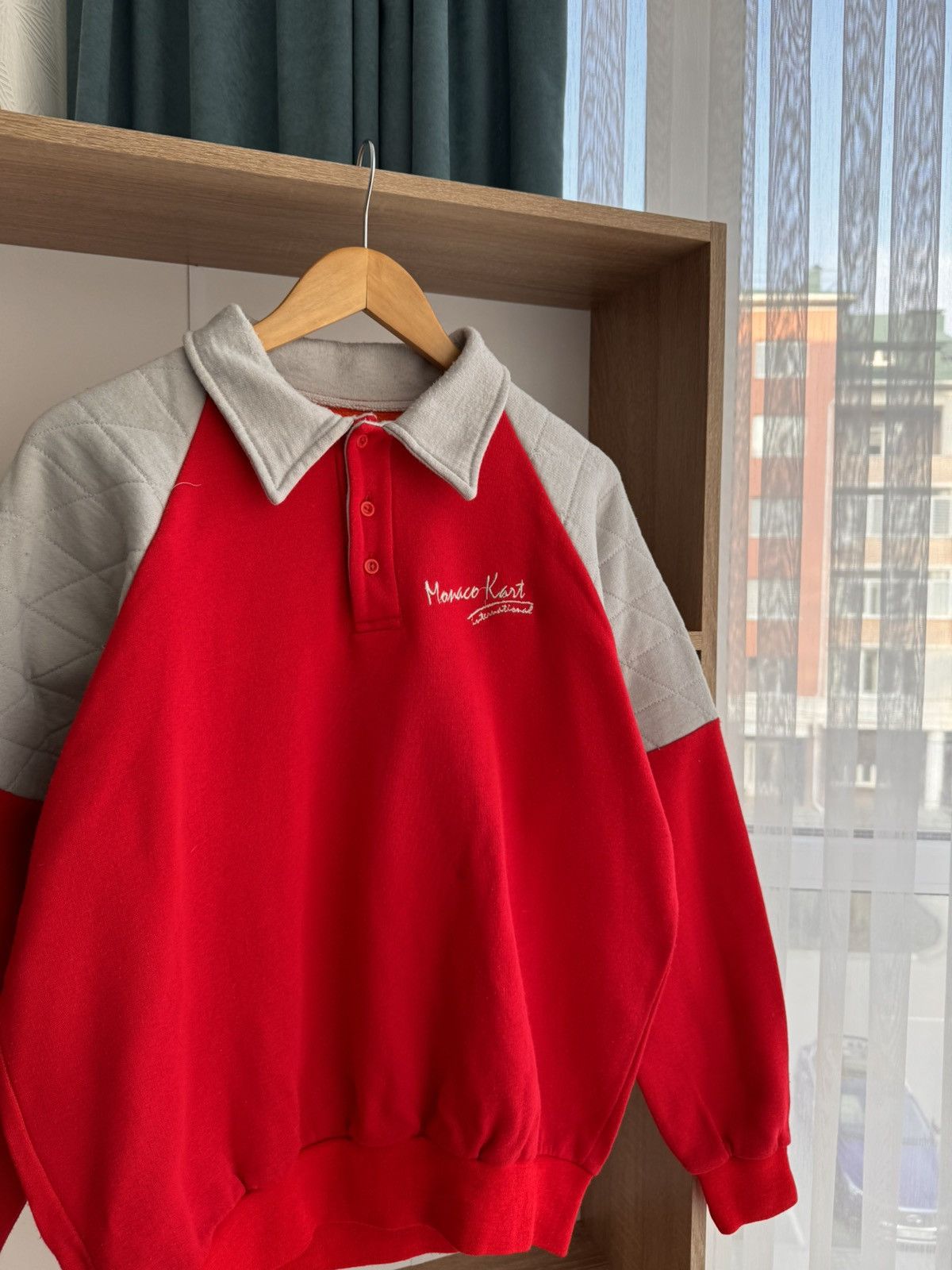 Formula 1 × Vintage Vintage Monte Carlo Racing Carts Red Racing Sweatshirt Size US L / EU 52-54 / 3 - 3 Thumbnail