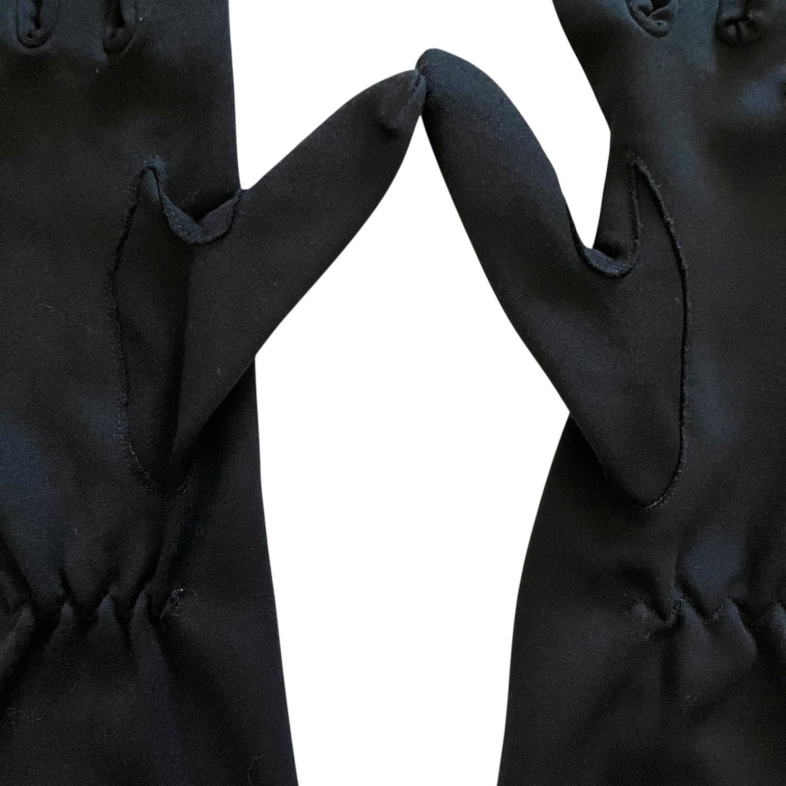 Vintage Vintage Fownes Embraceable Black Long Formal Gloves 19" S/M Size ONE SIZE - 6 Thumbnail