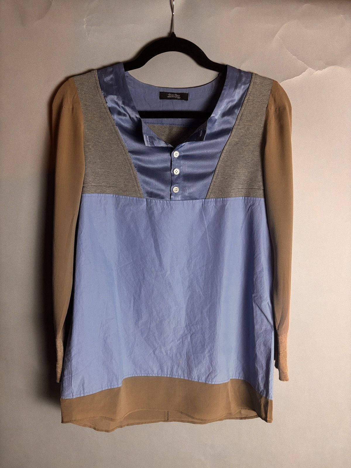 Undercover AW08 Mixed Material Blouse Size S / US 4 / IT 40 - 1 Thumbnail
