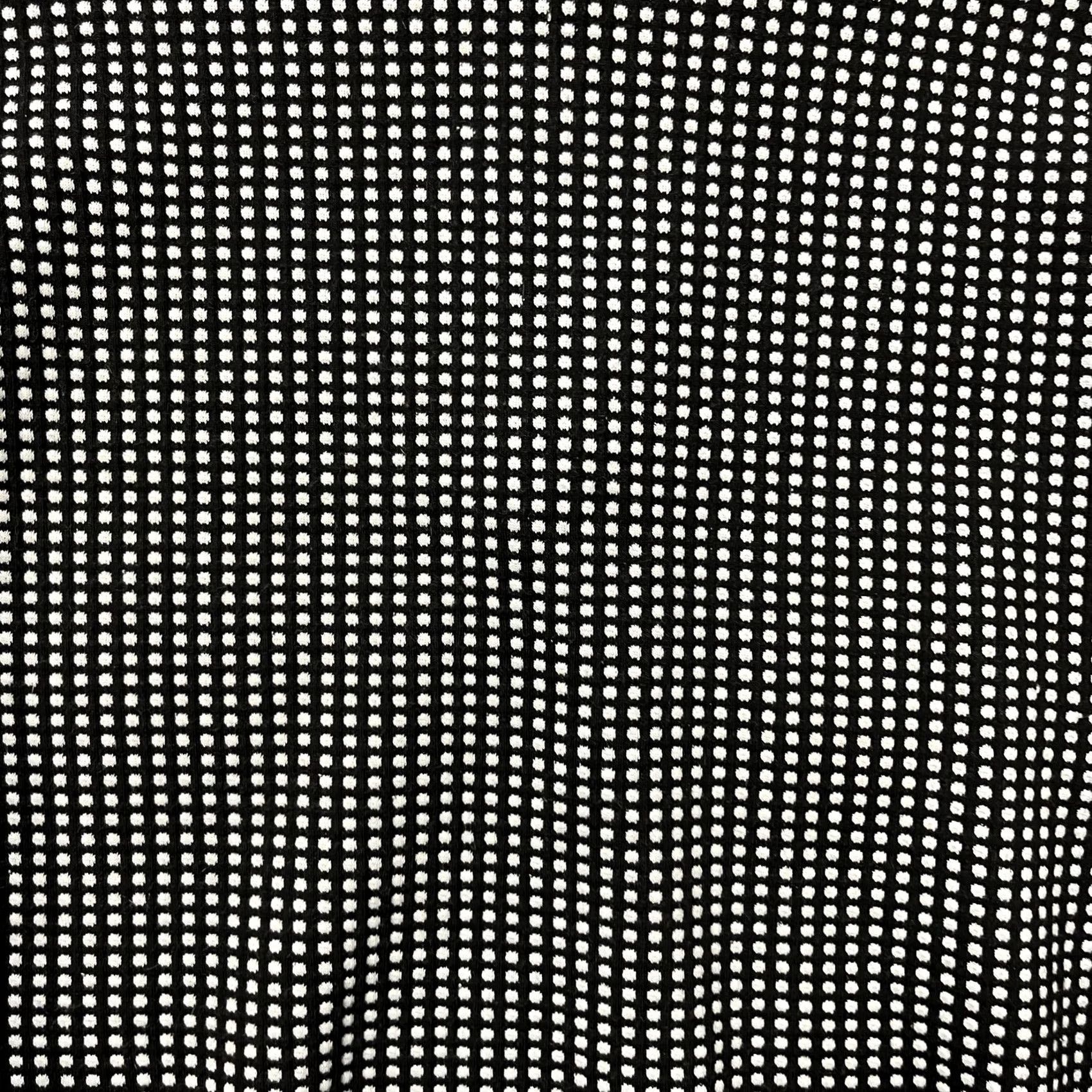 Banana Republic Banana Republic Womens Mini Skirt A-Line Polyester Knit Stretch Short Black White Polka Dots Size 26" / US 2 / IT 38 - 2 Thumbnail