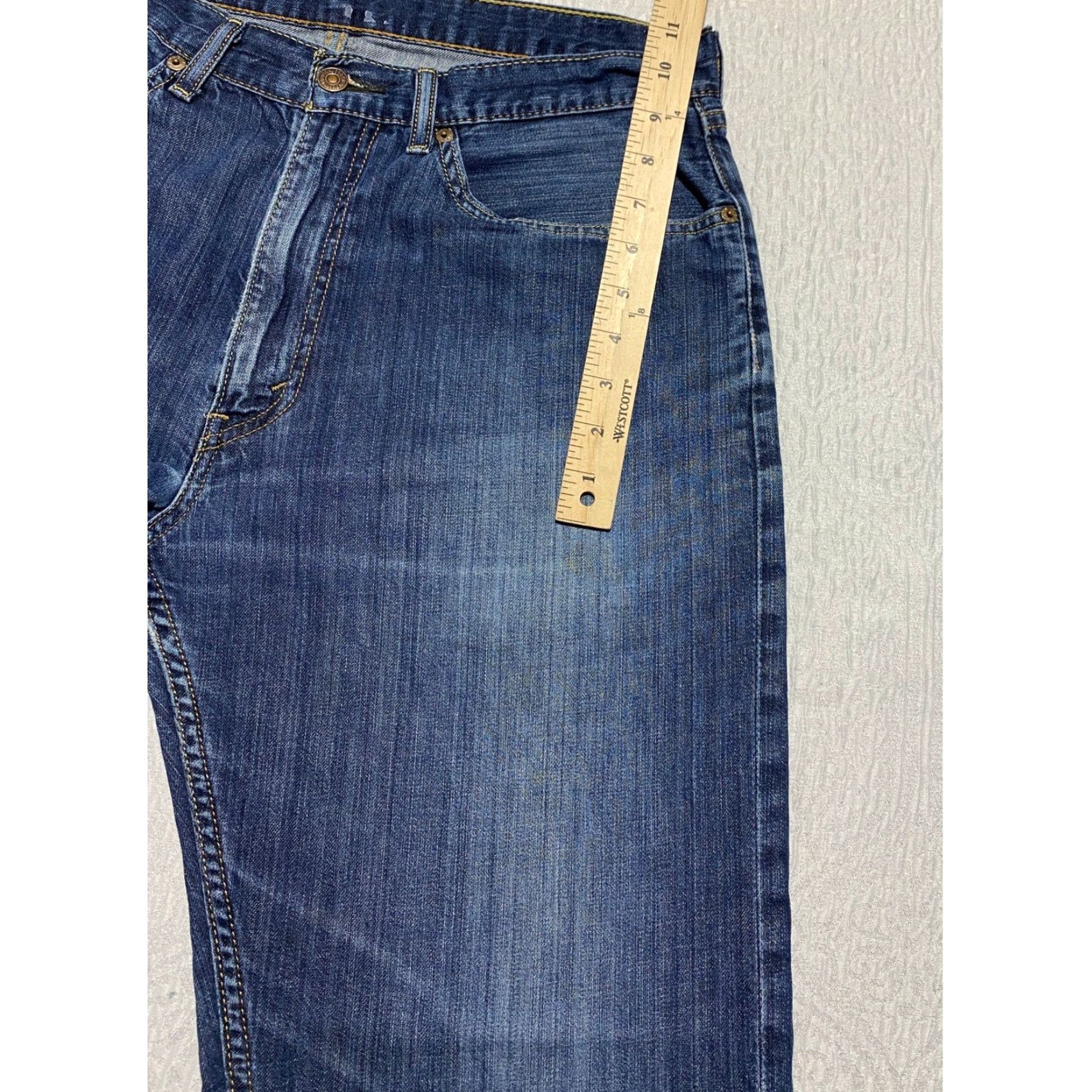 Levi's Levi's 505 Regular Fit Jeans Men 36x32 Blue Denim Pants Straight 5-Pocket Medium Wash Cotton Jeans Mens Regular Fit Size US 36 / EU 52 - 2 Thumbnail