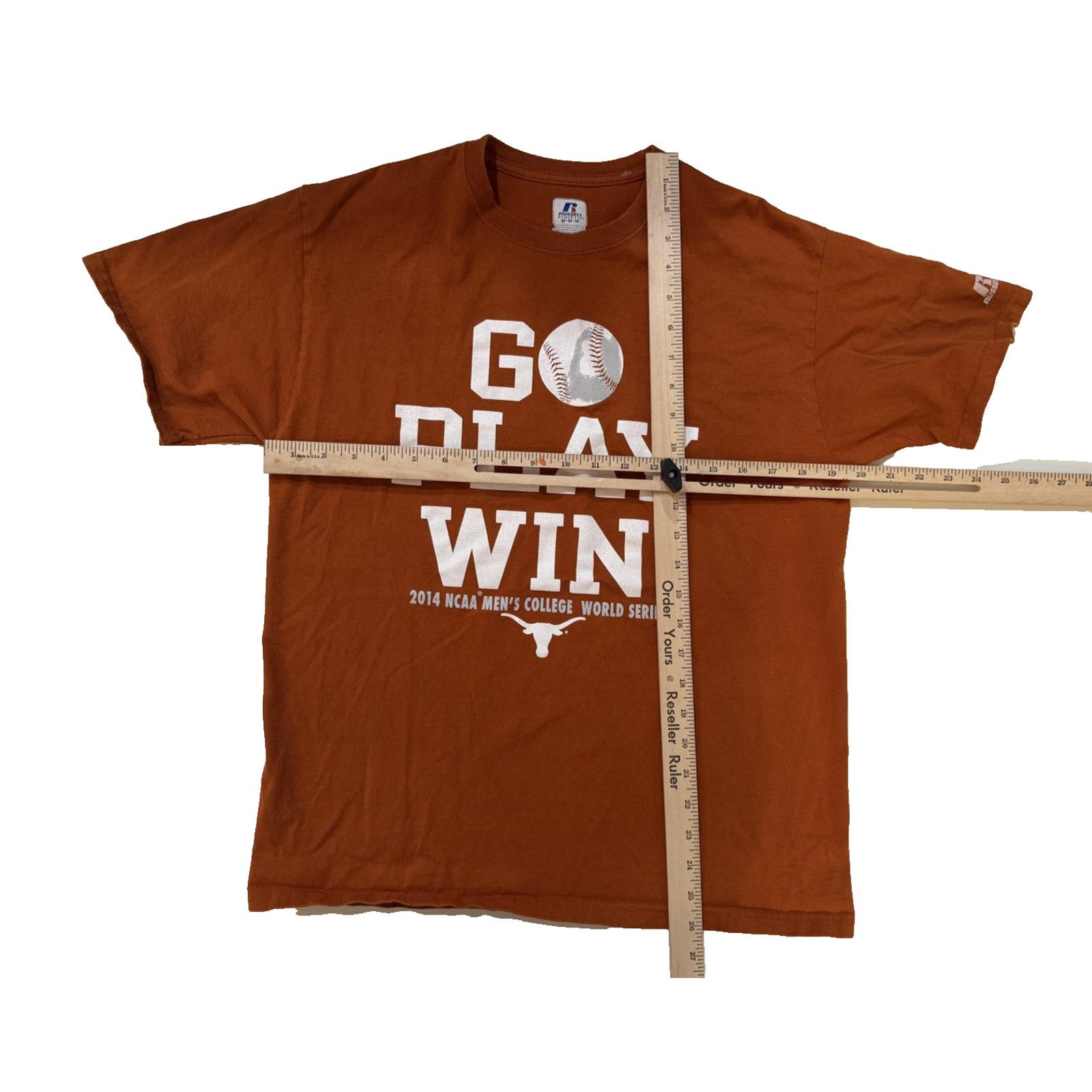 Russell Athletic Texas Longhorns Shirt Mens MED Orange NCAA Baseball 2014 CWS Size US M / EU 48-50 / 2 - 5 Thumbnail