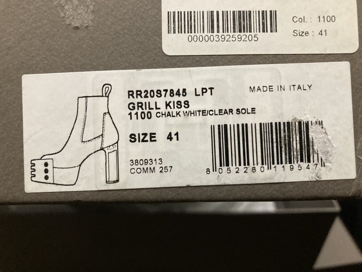 Rick Owens NEVER WORN/ Rick Owens Chalk White Grill Kiss Boots Size US 8 / EU 41 - 14 Thumbnail