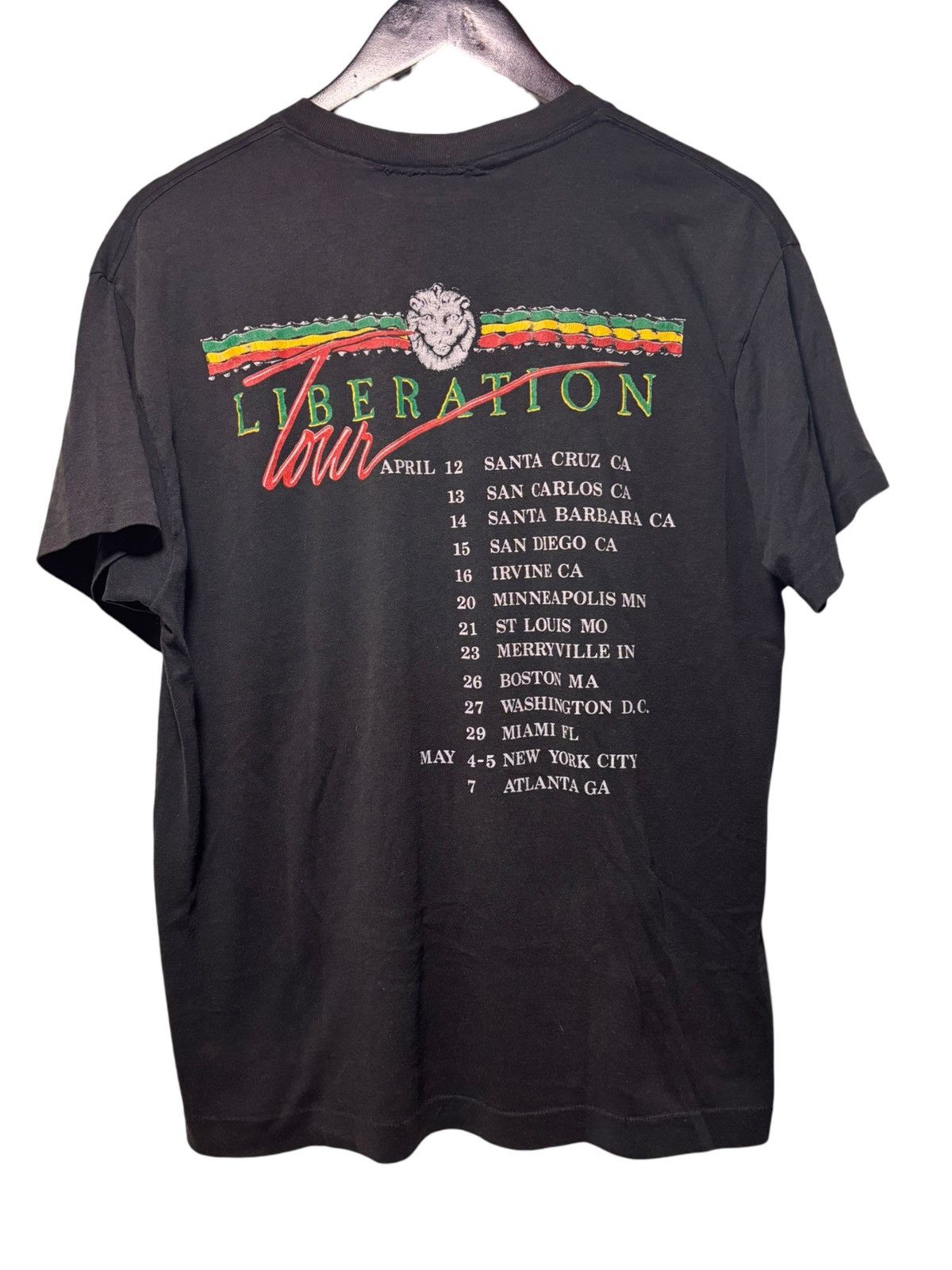 Vintage Vintage 70s 80s Bunny Wailer Liberation Tour Concert T Shirt Size US XL / EU 56 / 4 - 4 Thumbnail
