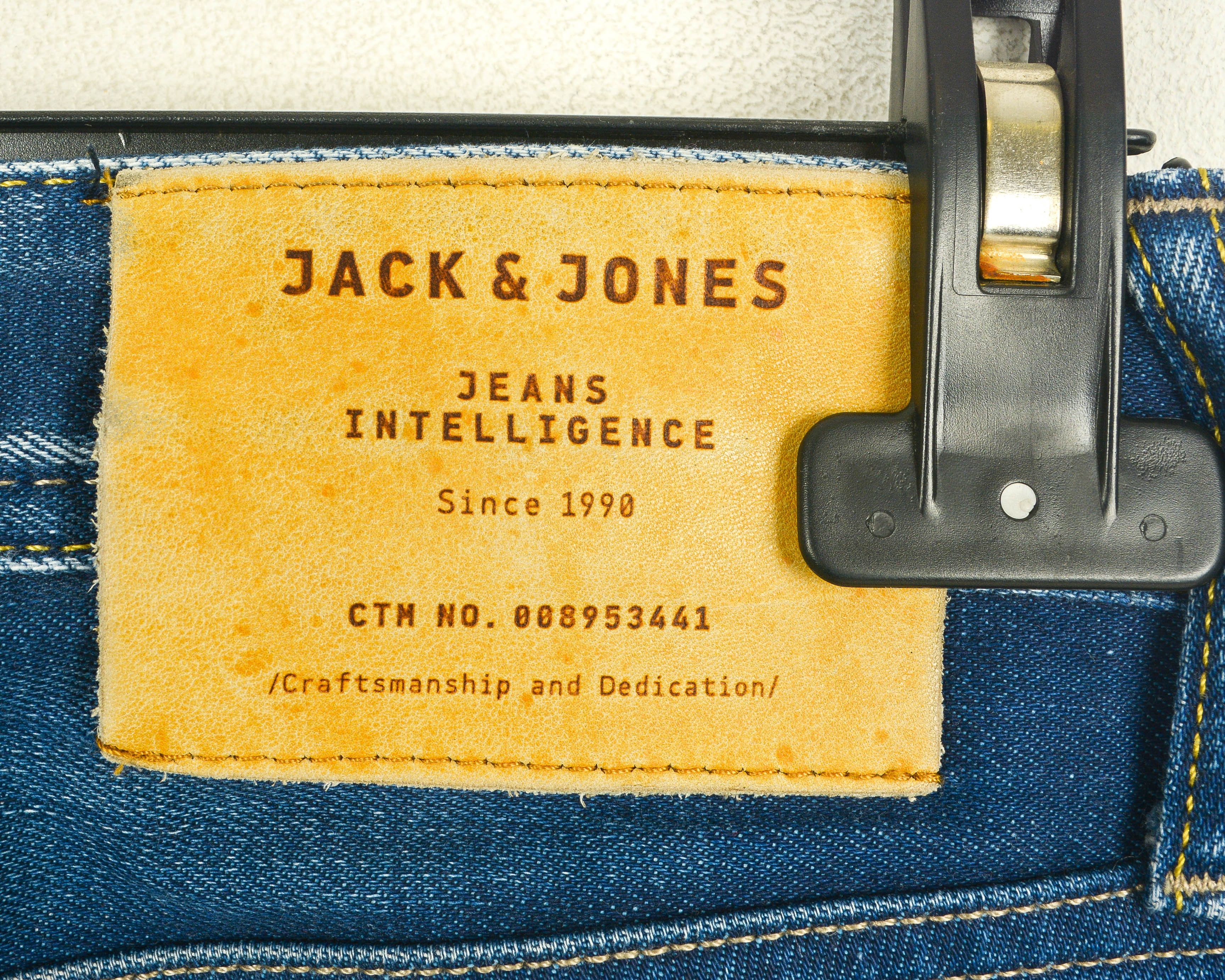 Jack & Jones Tim W29 L34 Slim Fit Straight Jeans Denim Pants Trousers Size US 29 - 4 Thumbnail