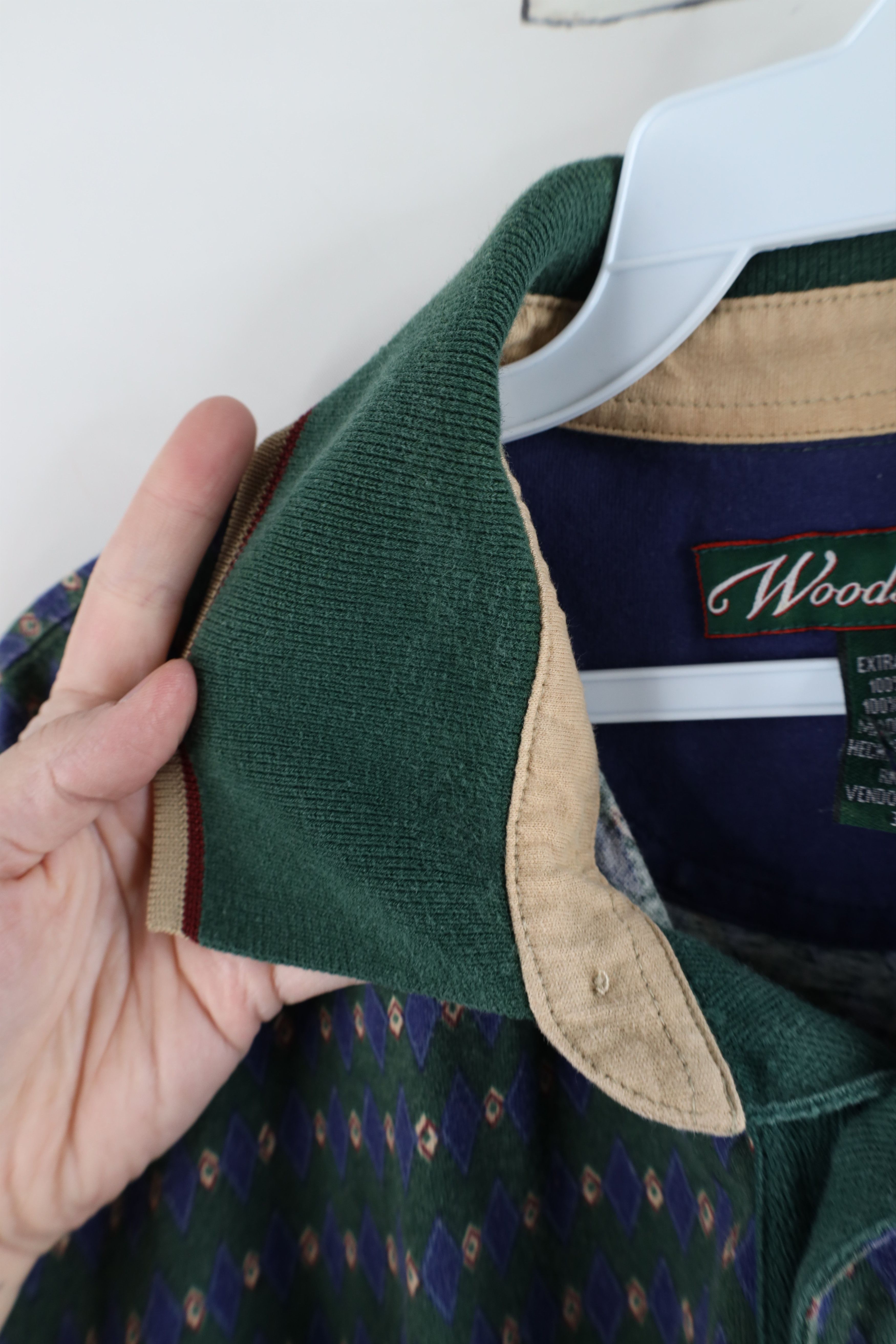 Vintage Vintage 90s Streetwear Fit Diamond Collared Golf Polo Shirt Size US XL / EU 56 / 4 - 8 Thumbnail