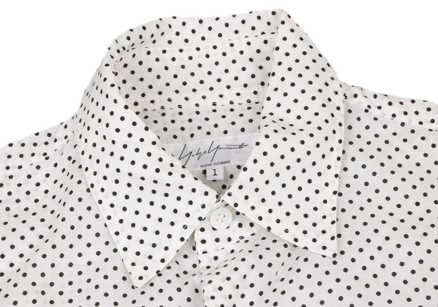 Yohji Yamamoto Yohji Yamamoto Cotton Dot Print Short Sleeve Shirt Size US S / EU 44-46 / 1 - 3 Thumbnail