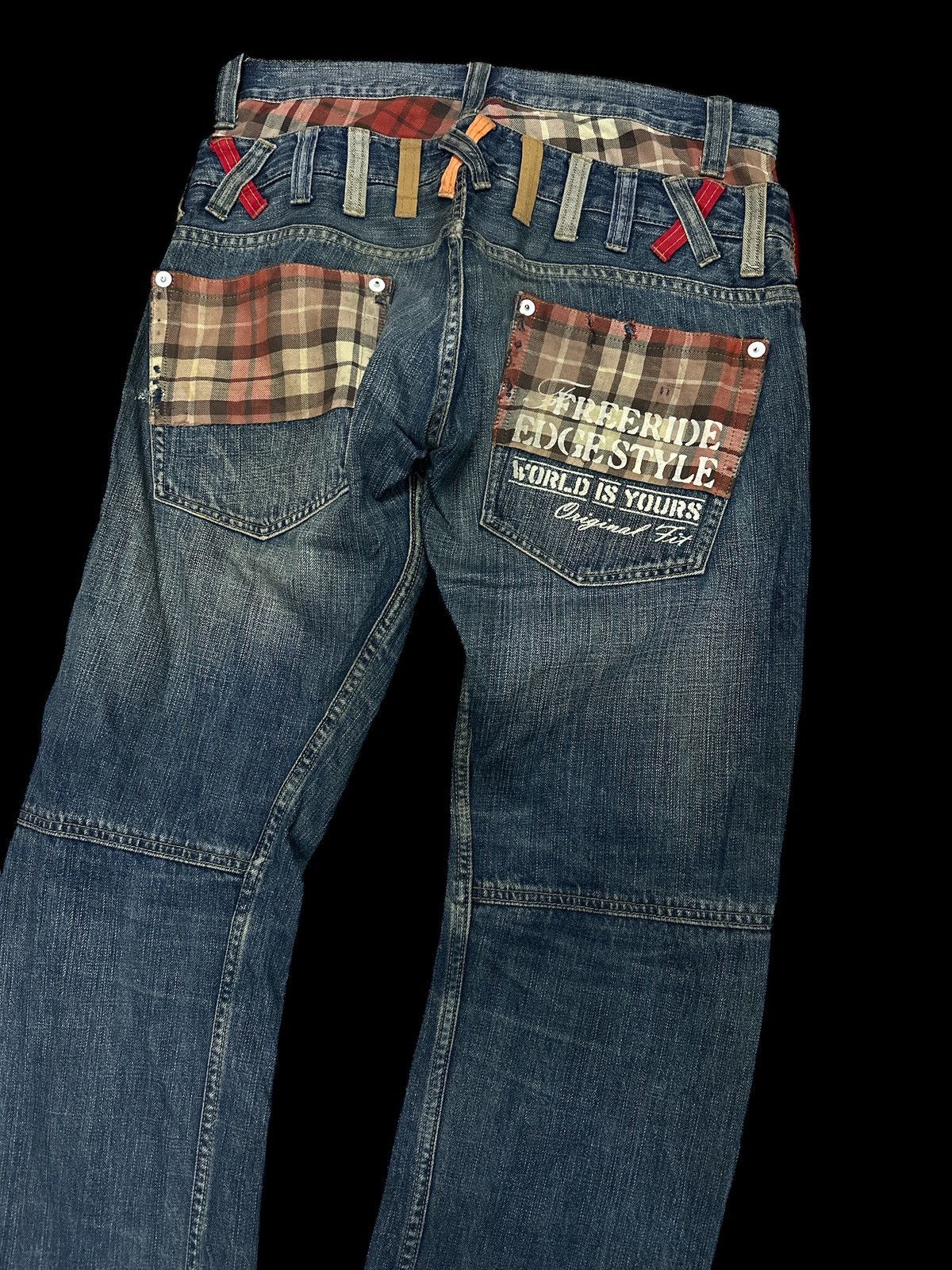 Japanese Brand Twist Legs💥 Double Waist Double Focus Denim💥 Size US 34 / EU 50 - 5 Thumbnail