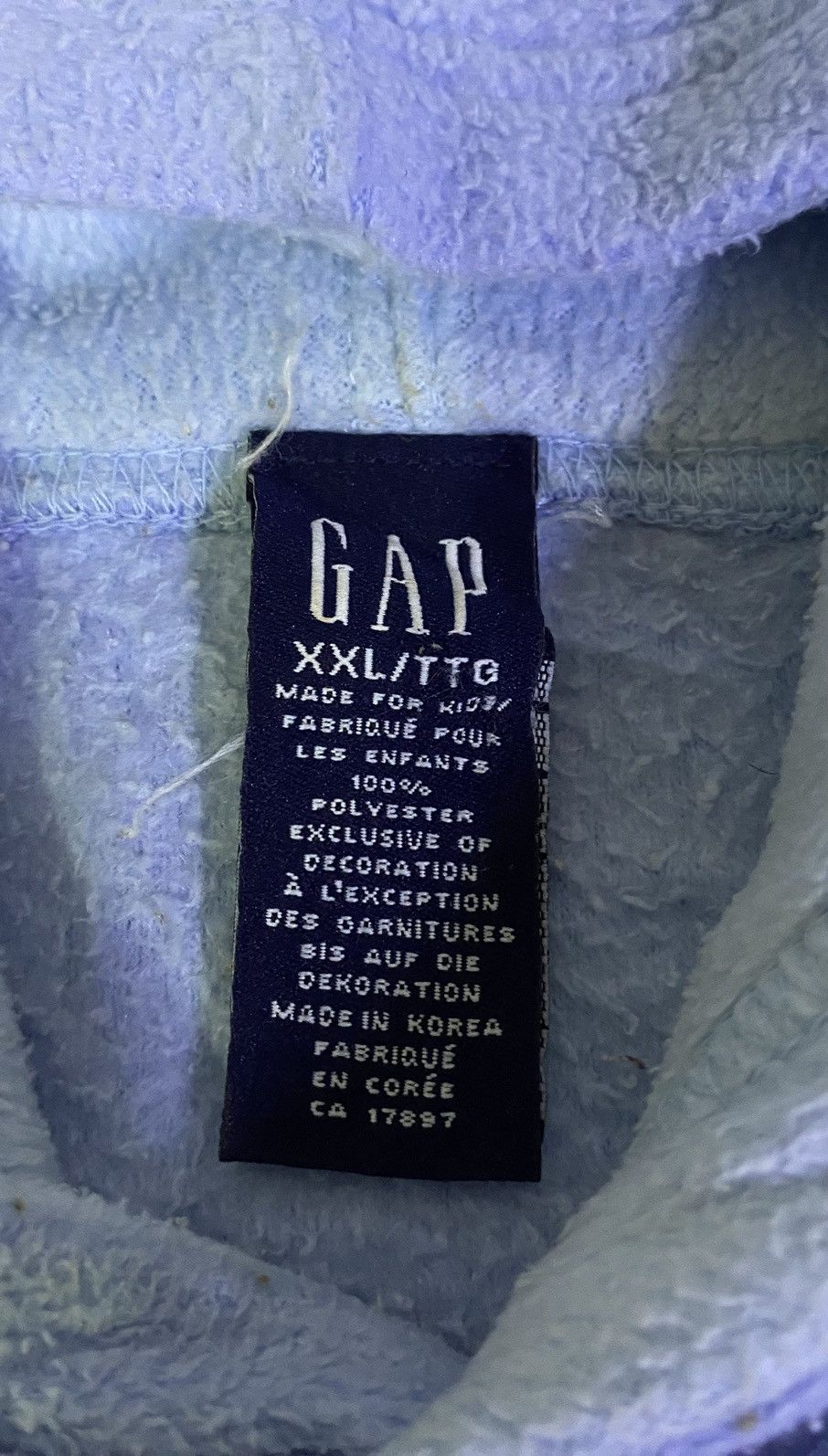 Gap GAP Big Logo Faded Color Fleece Hoodie Size US L / EU 52-54 / 3 - 8 Thumbnail