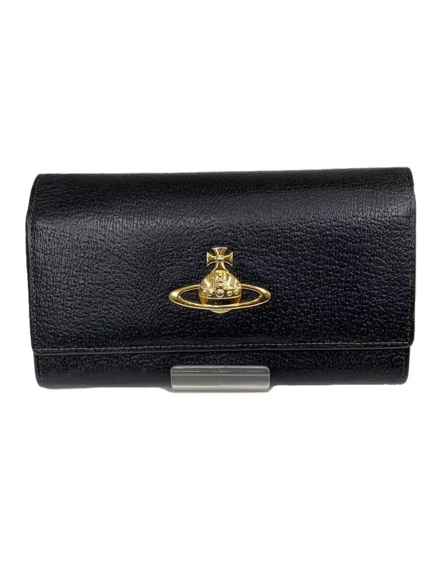 Vivienne Westwood Vivienne Westwood Plain Lthr Long Wallet Black Size ONE SIZE - 1 Thumbnail