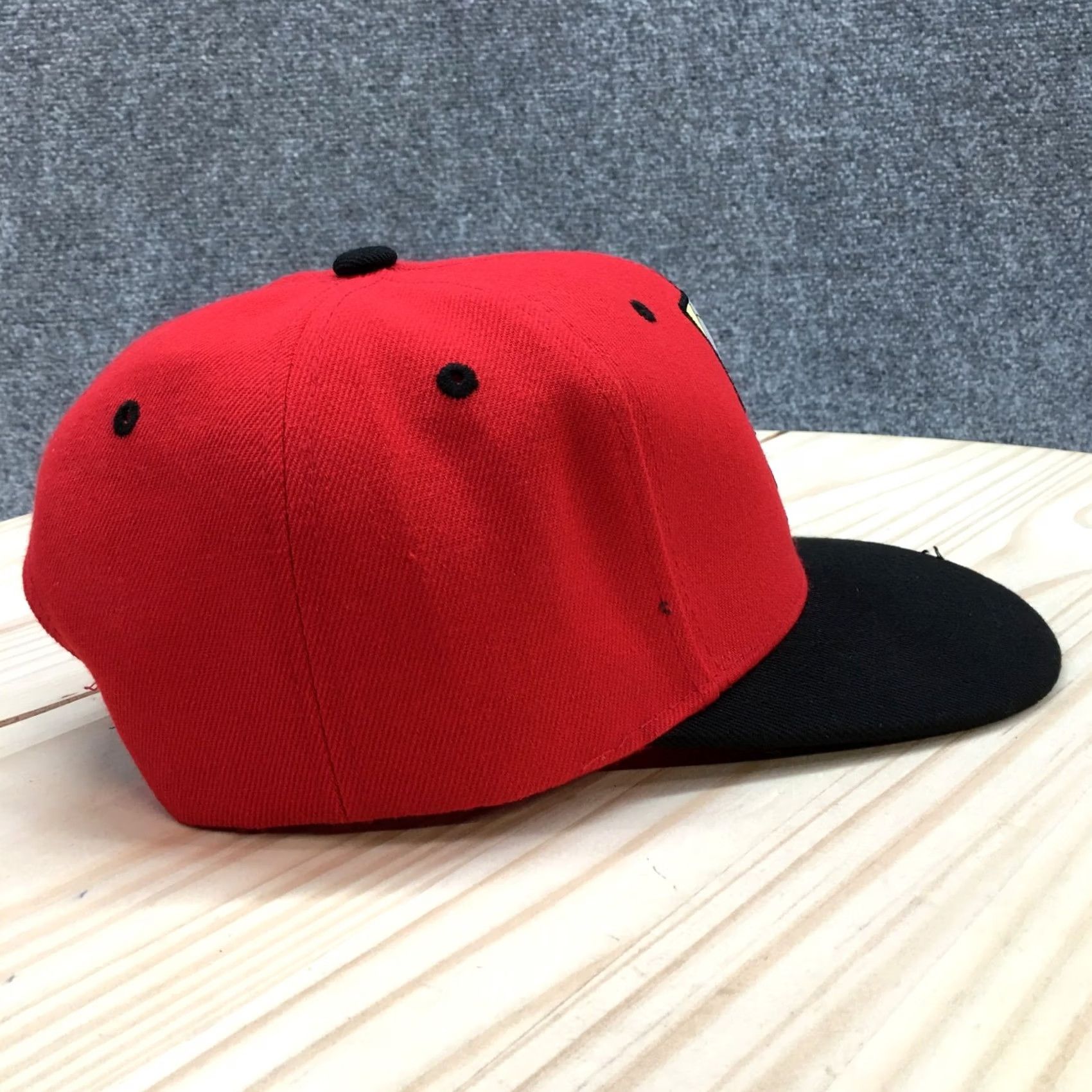 Ring Of Fire Ring Of Fire Trippin Skulls Snapback Cap Hat Mens One Size Red Flat Brim Logo Size ONE SIZE - 5 Thumbnail