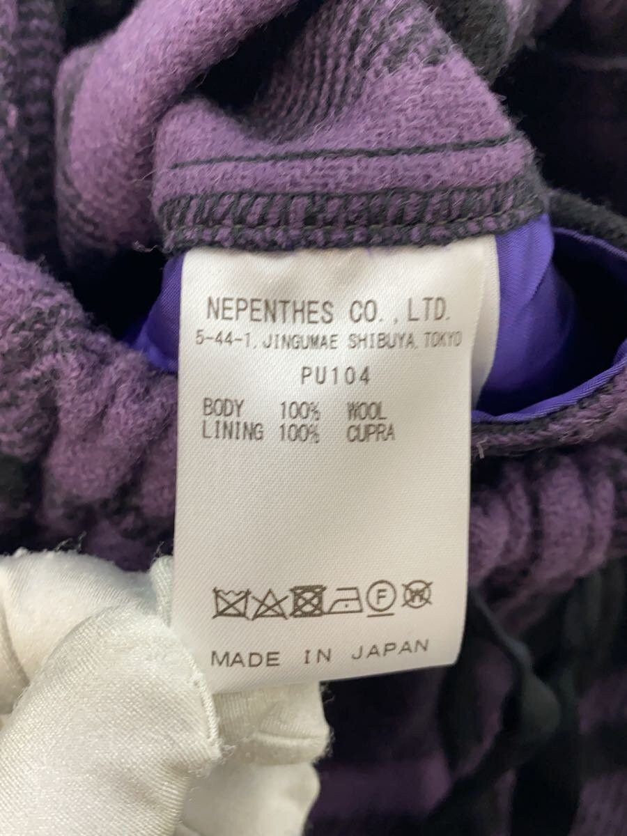 Needles Needles Wool Track Pants Purple Check Size US 30 / EU 46 - 5 Thumbnail