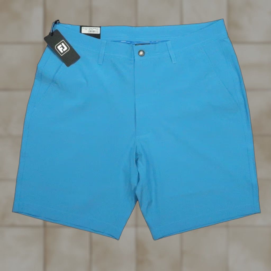 Footjoy Shorts Mens 34 Blue High Tide Performance Lightweight Golf Chino NWT