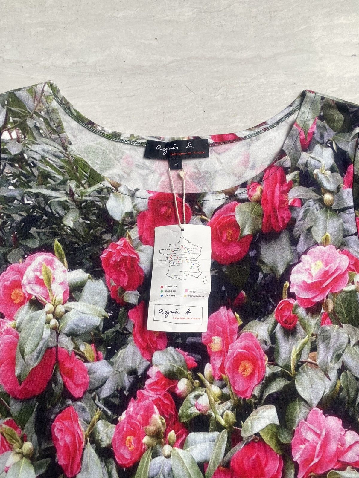 agnes b. AGNES B Flower Motive Dress Size XS / US 0-2 / IT 36-38 - 13 Thumbnail