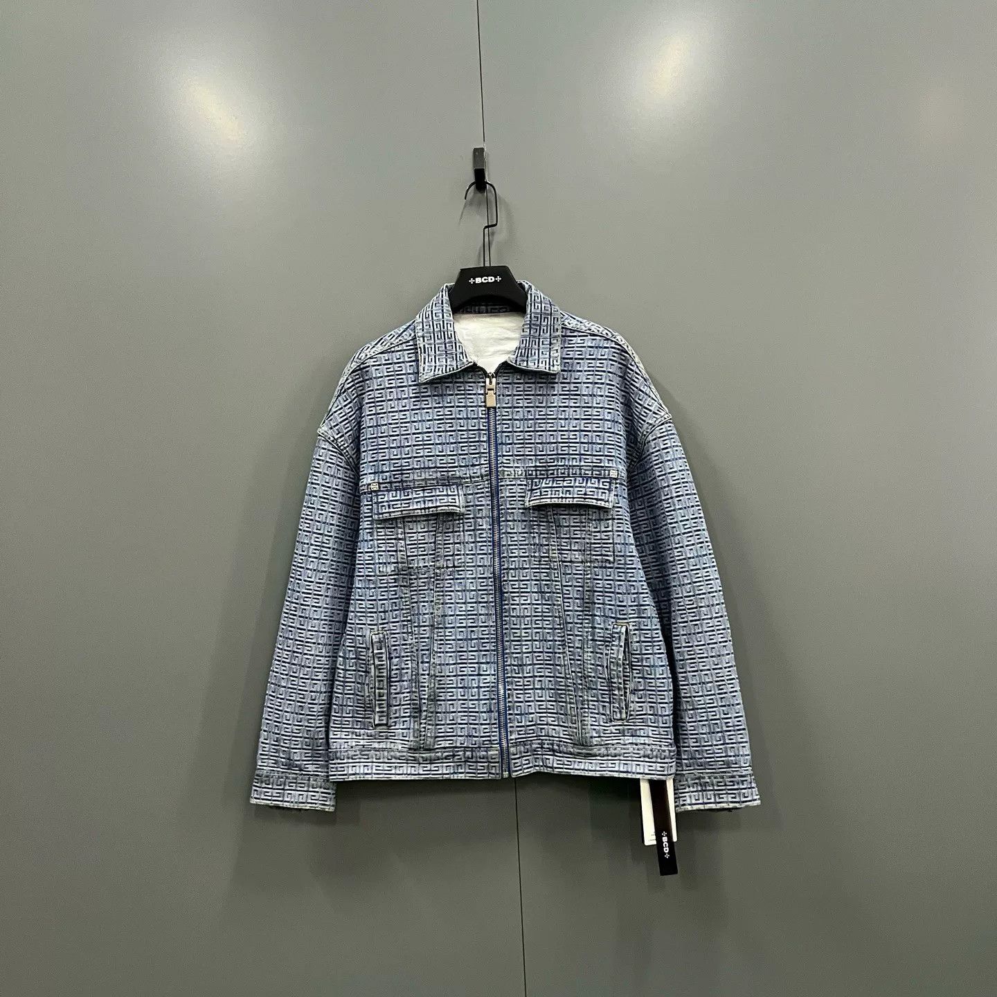 Givenchy Givenchy Blue Denim Logo Jacket Size M Size US M / EU 48-50 / 2 - 1 Thumbnail
