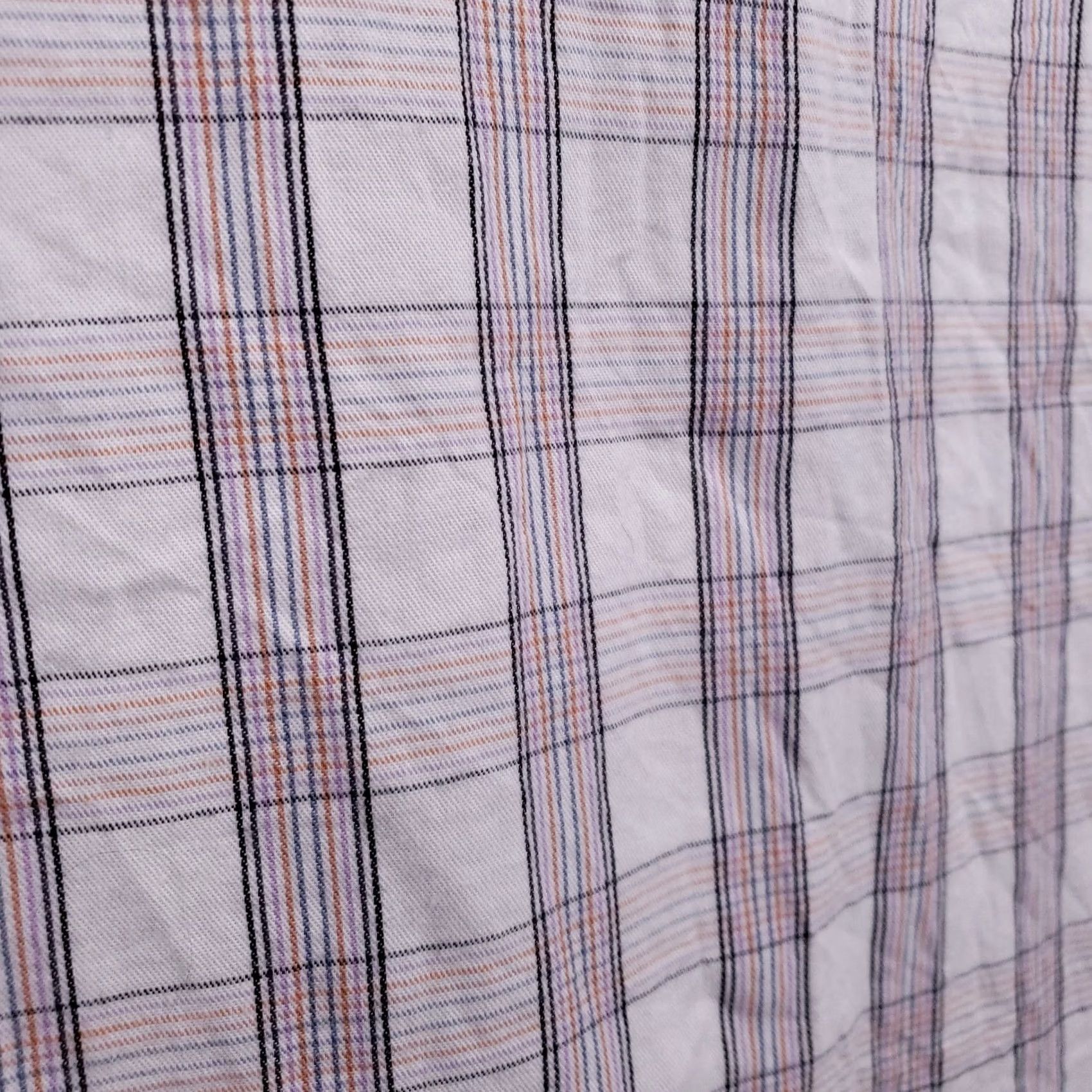 Vintage Universal Thread Shirt Womens M Medium Purple Plaid Button-Up Long Sleeves Size M / US 6-8 / IT 42-44 - 5 Thumbnail