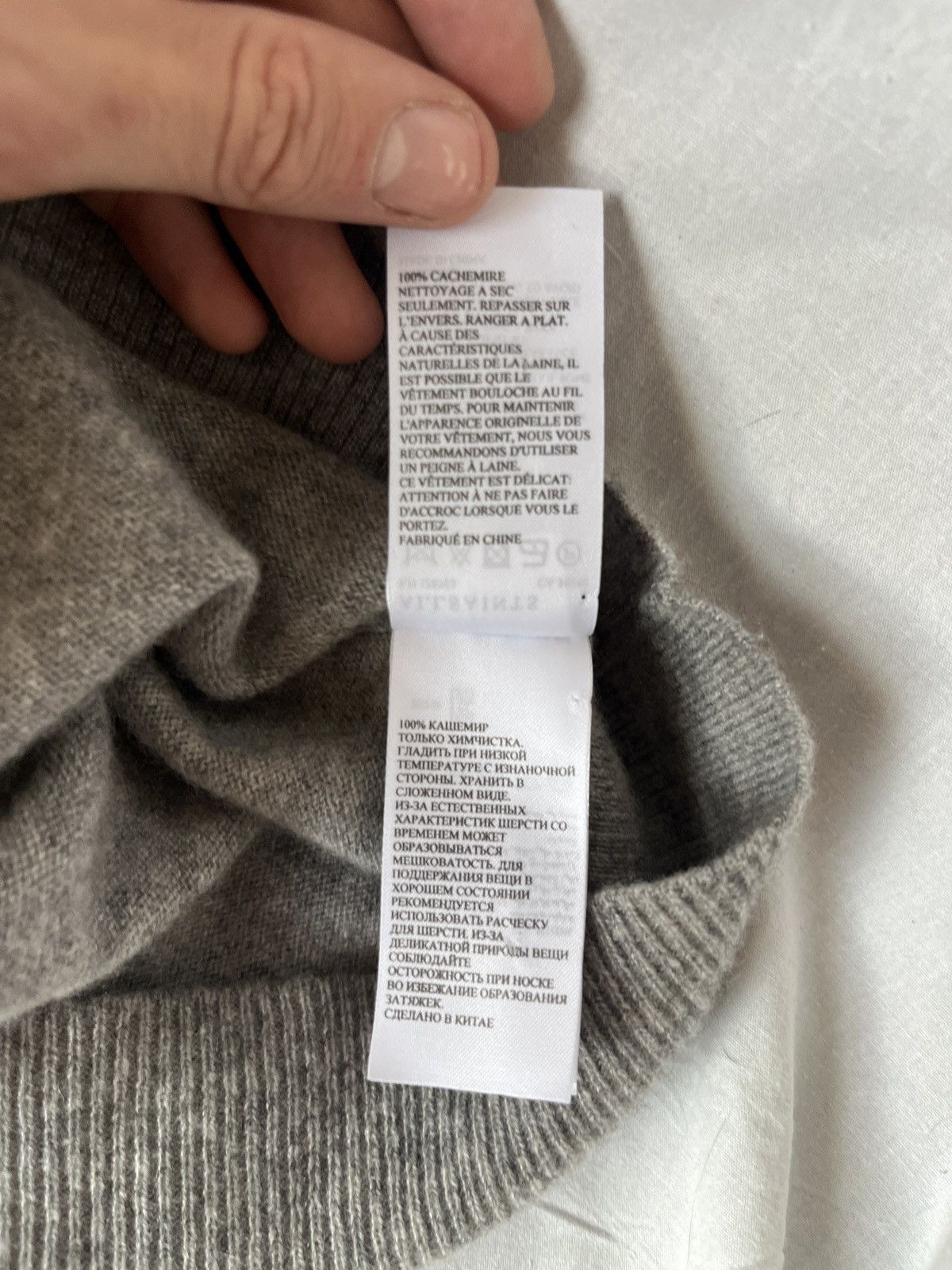 Allsaints ALLSAINTS GREY CASHMERE SWEATER SZ XS Size XS / US 0-2 / IT 36-38 - 5 Thumbnail