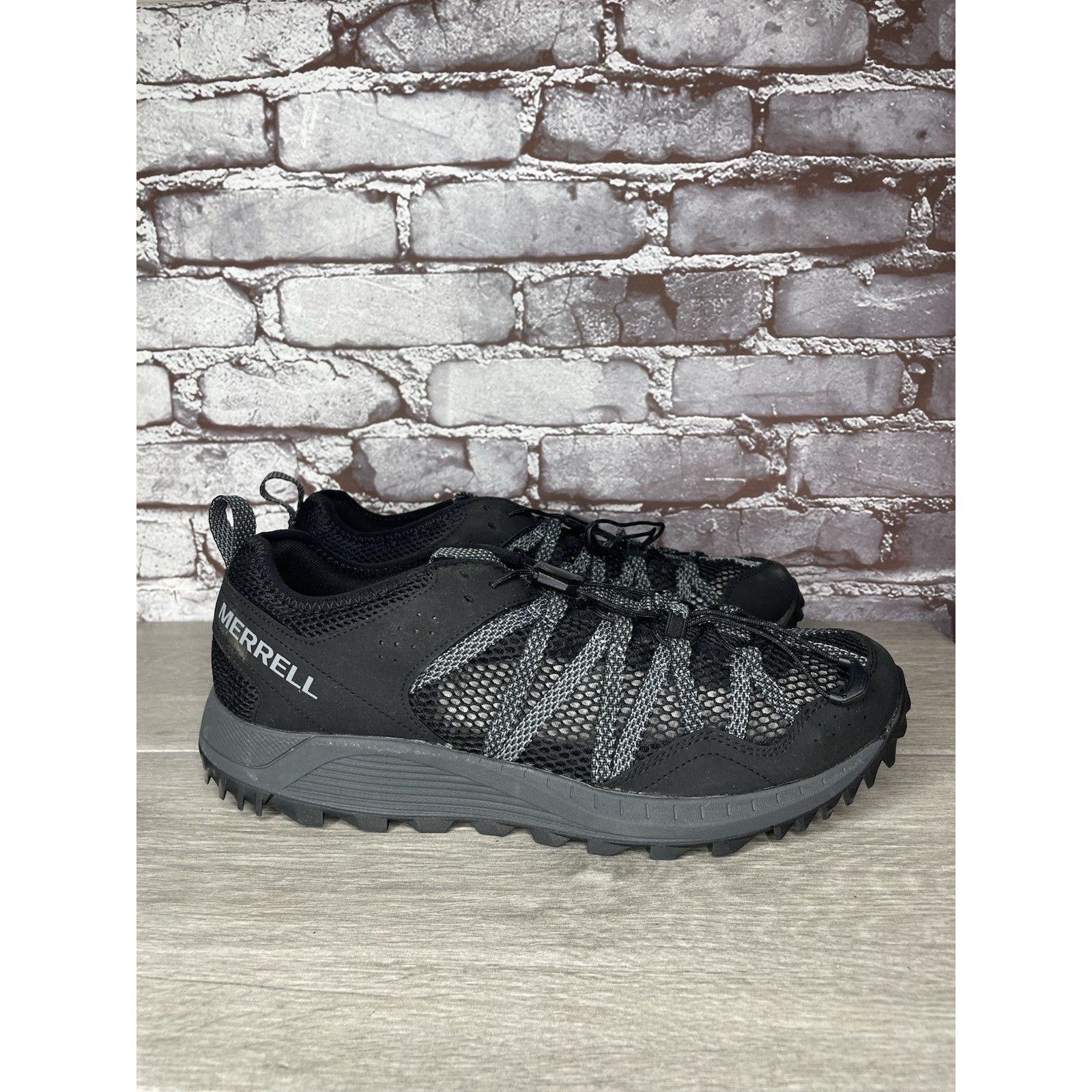 Merrell Merrell Wildsport Aerosport Black Synthetic Lace Hiking Outd Size US 11.5 / EU 44-45 - 3 Thumbnail
