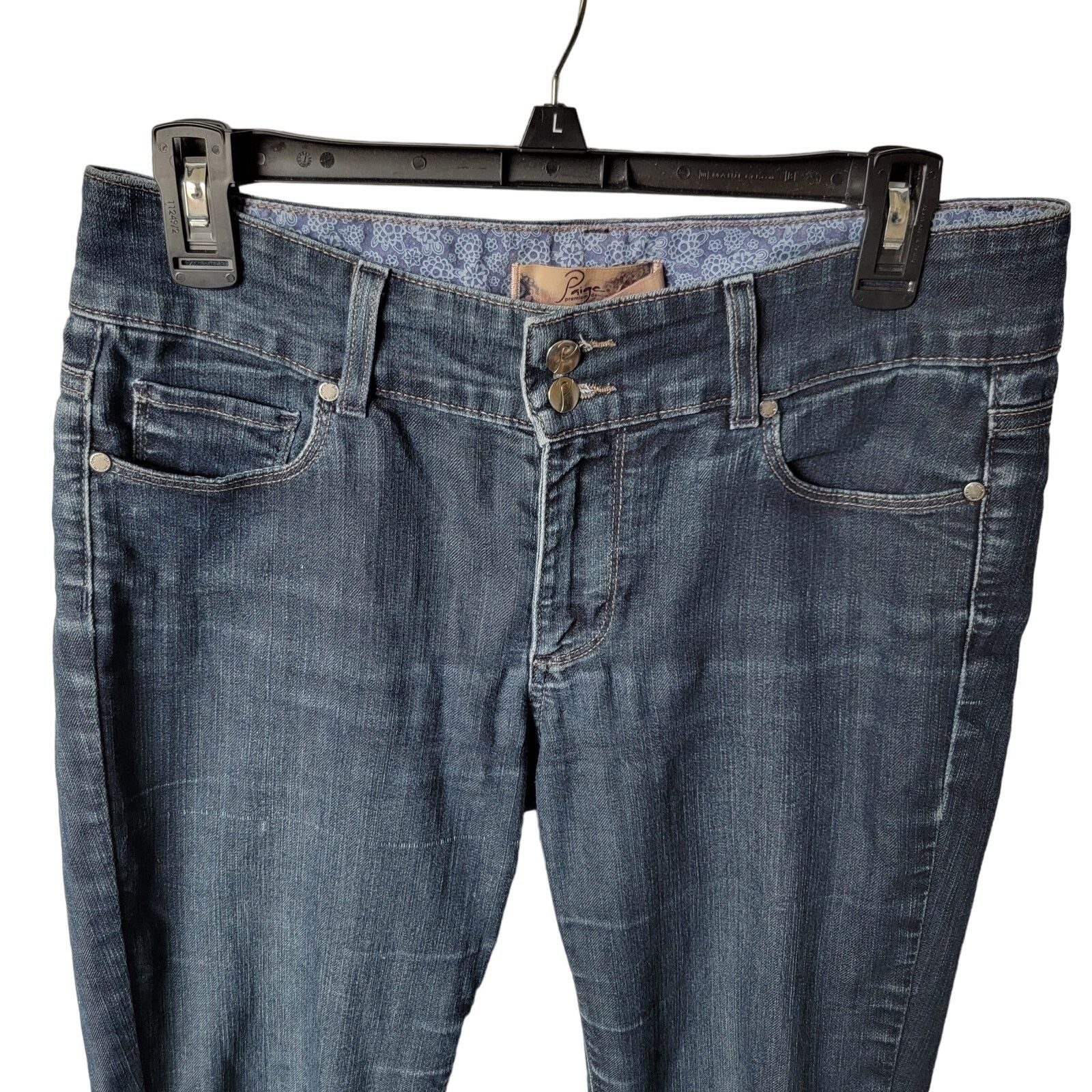 Paige Y2K PAIGE Dark Wash Mid Rise Womens Skinny Jeans Size 30 Size 30" / US 8 / IT 44 - 3 Thumbnail