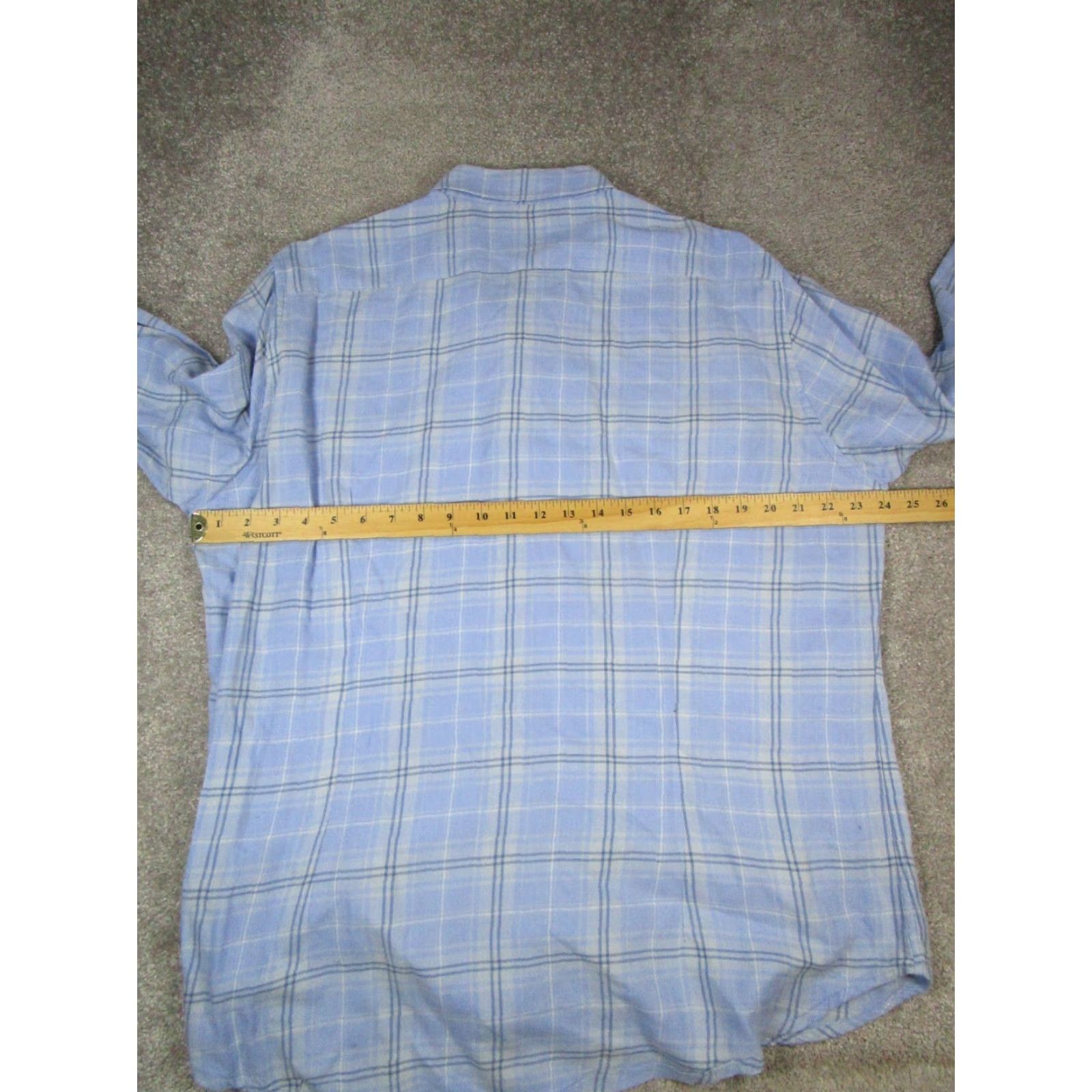 Bonobos Bonobos Shirt Mens 2XL Blue Cotton Button-Up Plaid Slim Knit Long Sleeve Collared Button-Down Size US XXL / EU 58 / 5 - 5 Thumbnail