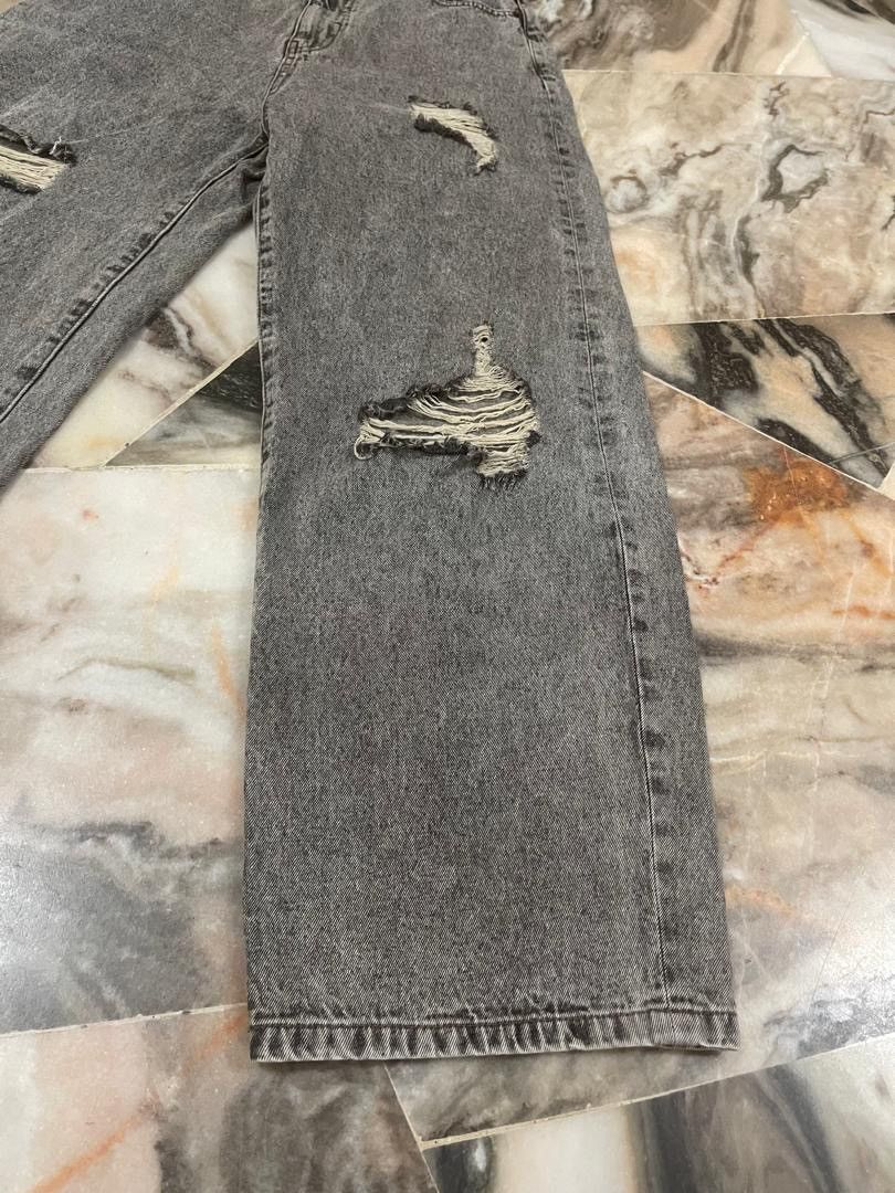 Japanese Brand MUHE.T Baggy Distressed Denim Balenciaga Style Size 27" / US 4 / IT 40 - 3 Thumbnail