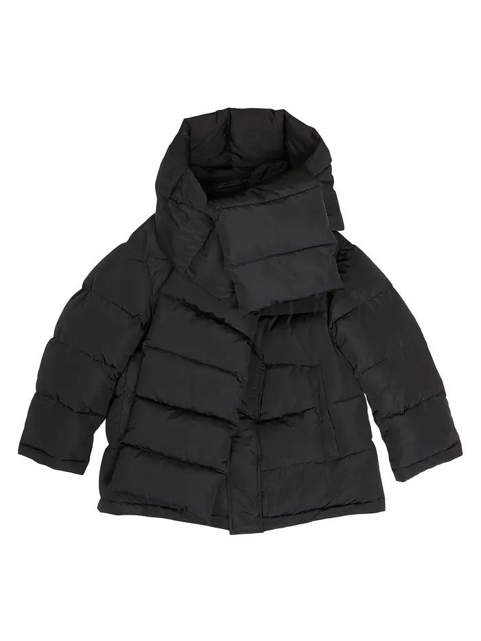 Balenciaga o1bcso1str0326 Swing Puffer Jacket in Black Size M / US 6-8 / IT 42-44 - 1 Thumbnail