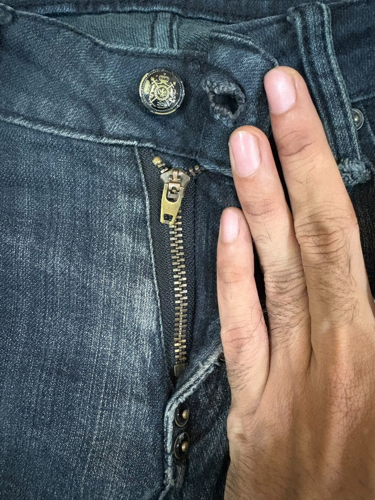 Japanese Brand Vintage Japanese Brand Mud Wash Distressed Jeans Size US 32 / EU 48 - 3 Thumbnail