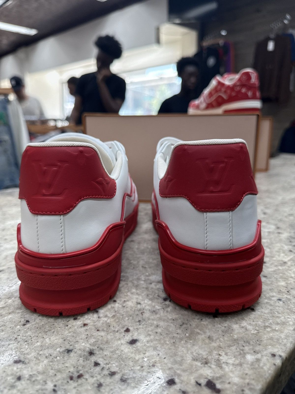 Louis Vuitton Louis Vuitton Red/White Trainers Size US 9 / EU 42 - 4 Thumbnail